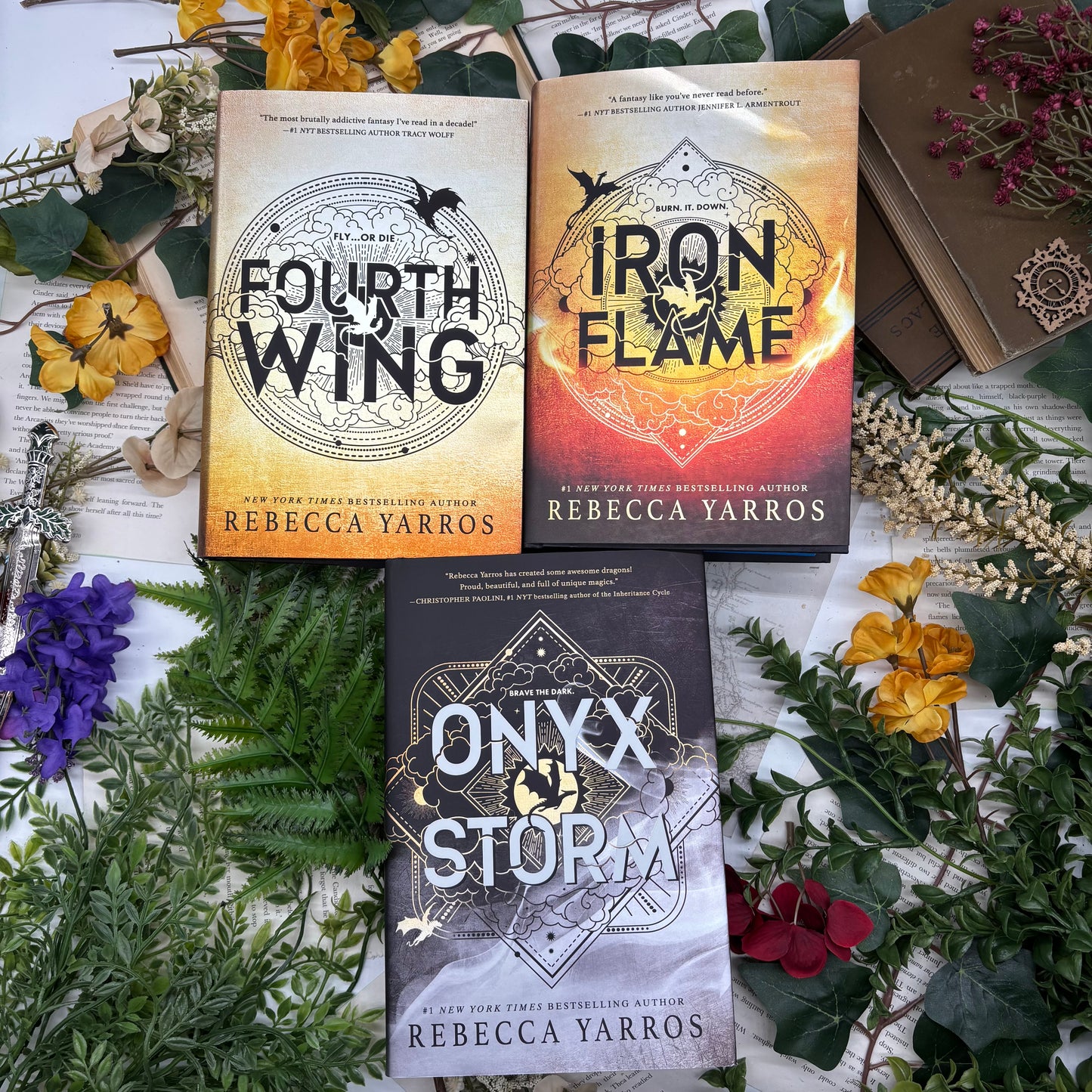WOUNDED Fourth Wing, Iron Flame and Onyx Storm