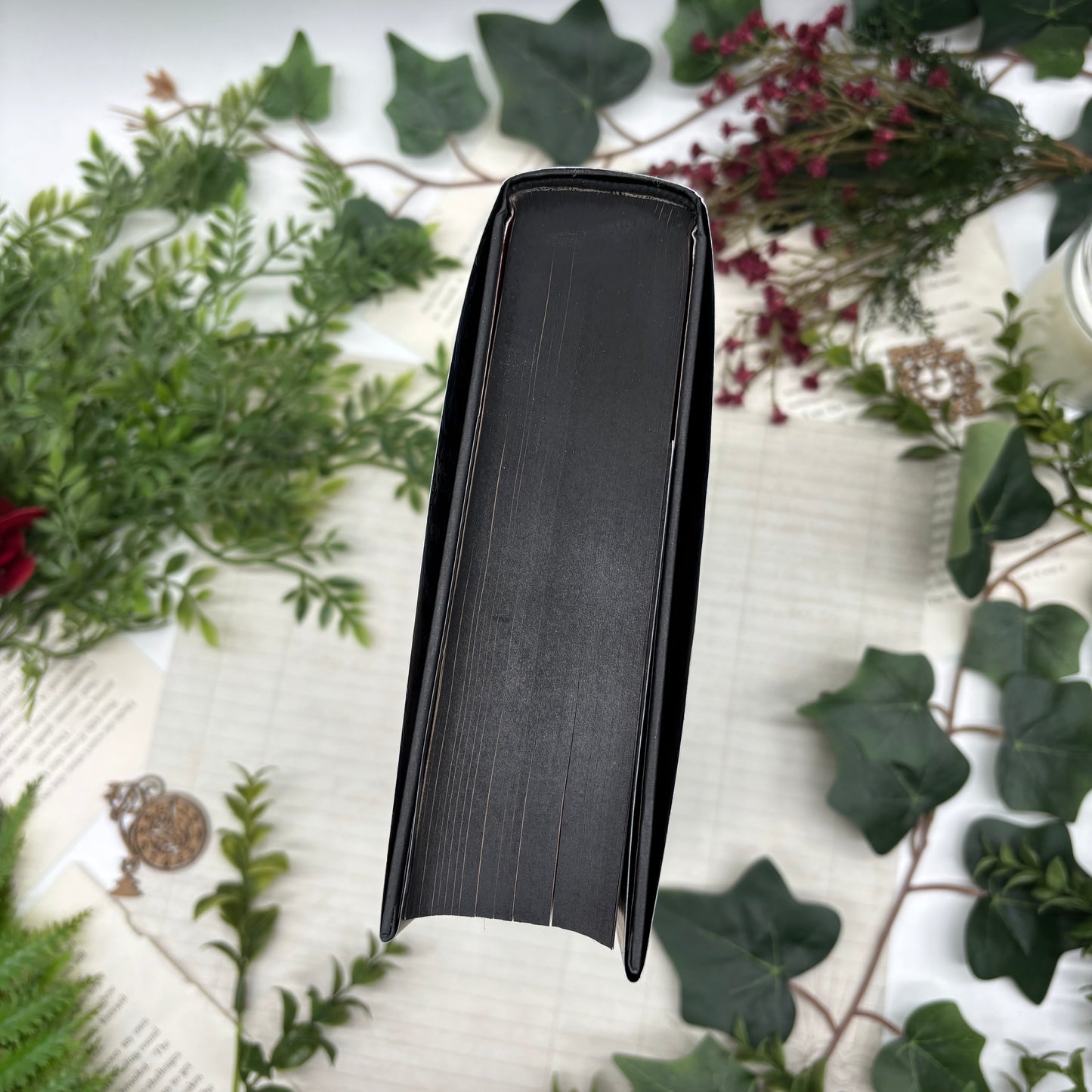 Fantasy book Alchemised with hand-airbrushed top and bottom edges
