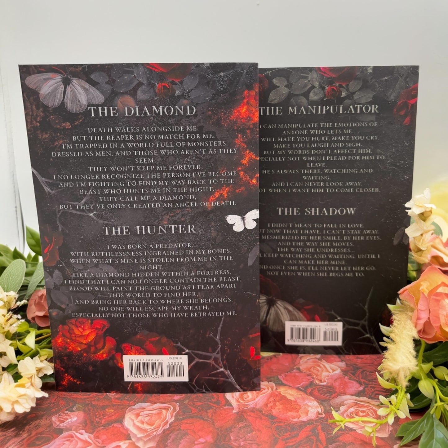 Haunting Adeline and Hunting Adeline back covers