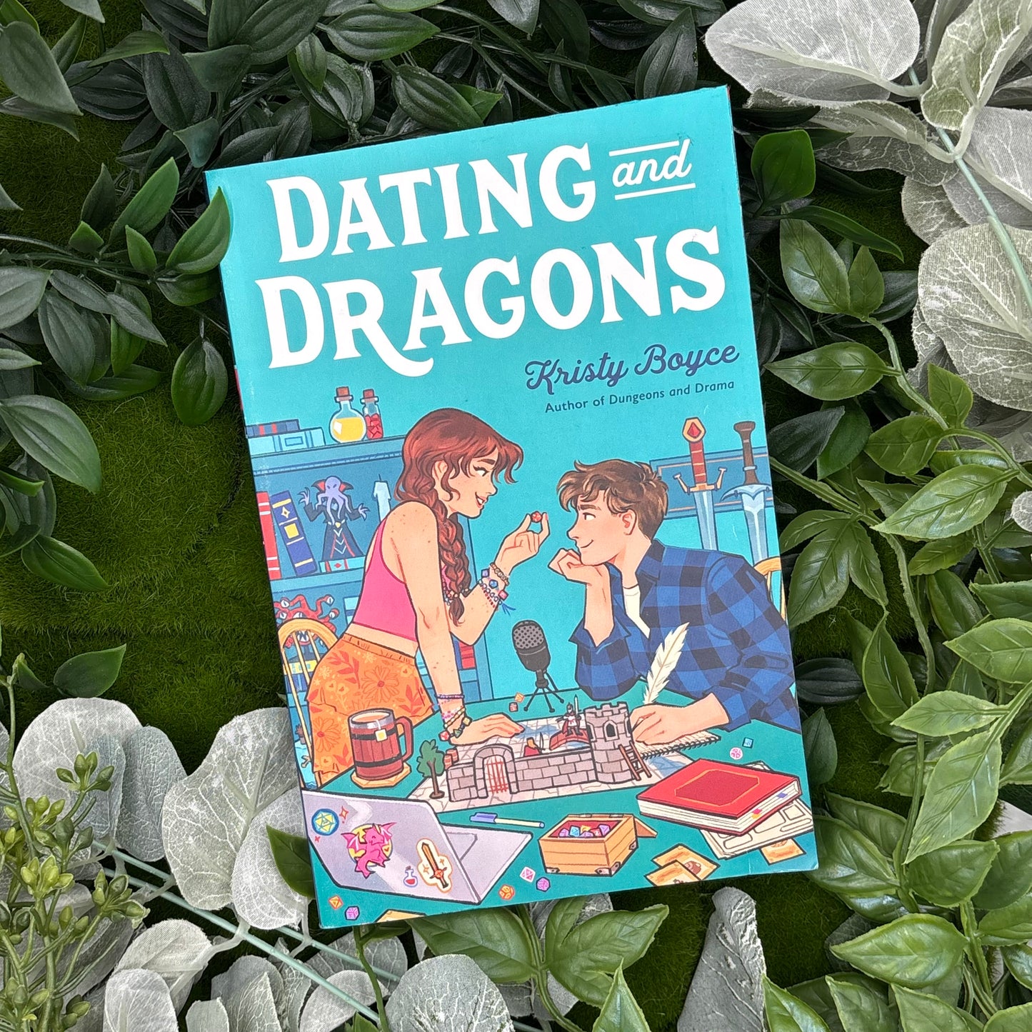 Dating and Dragons by Kristy Boyce special edition paperback with custom designed edges cover view