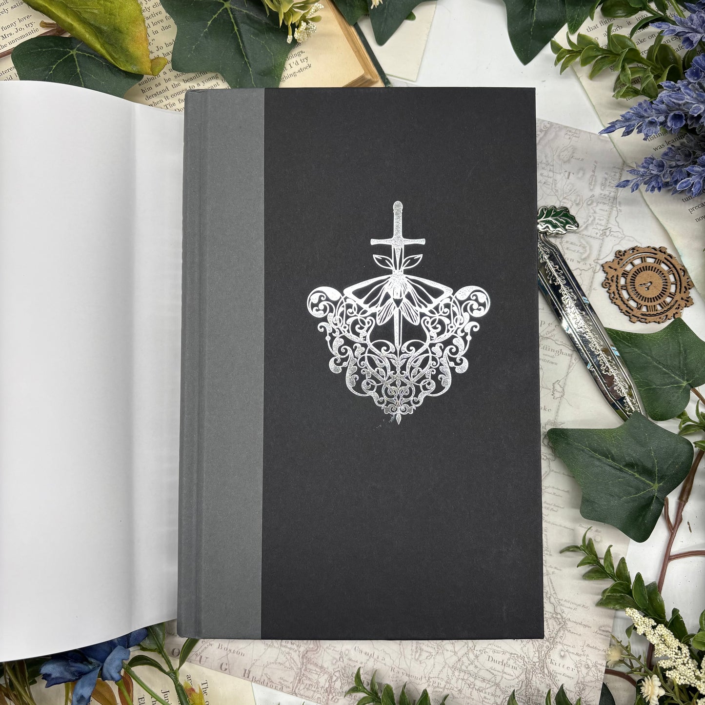The Knight and the Moth special edition hardcover with printed edges foil design