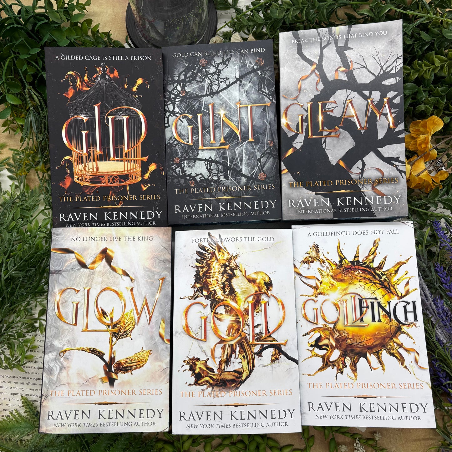 Plated Prisoner Series by Raven Kennedy six book special edition paperback set with custom designed edges covers