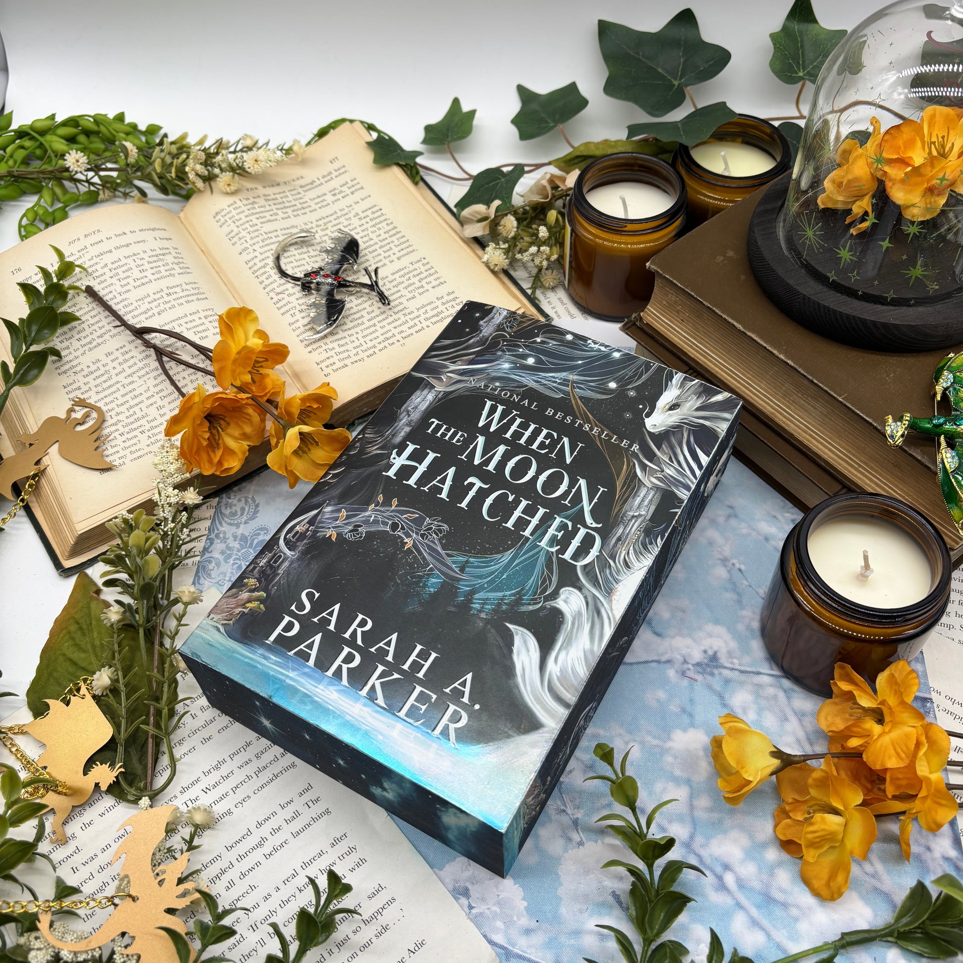 Cover of When the Moon Hatched special edition paperback with custom edges