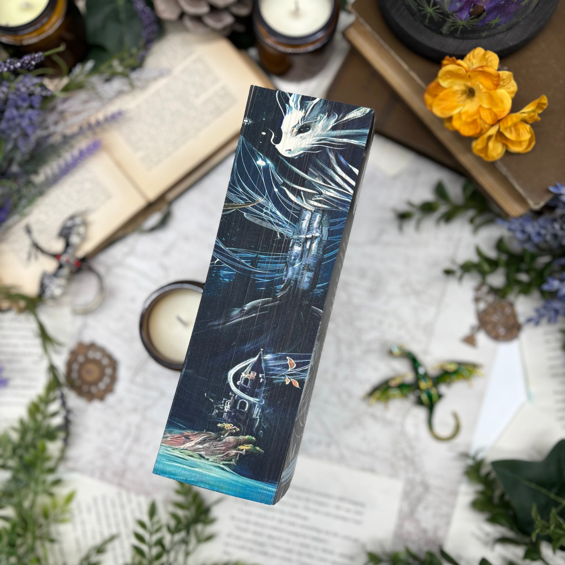 When the Moon Hatched special edition paperback with custom edges middle