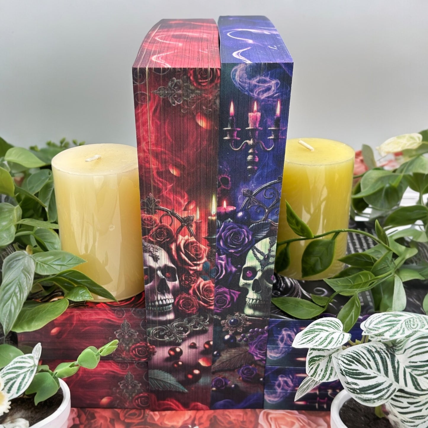 Wicked Games special edition paperback by Kaylie Smith with candles and smoke edge design