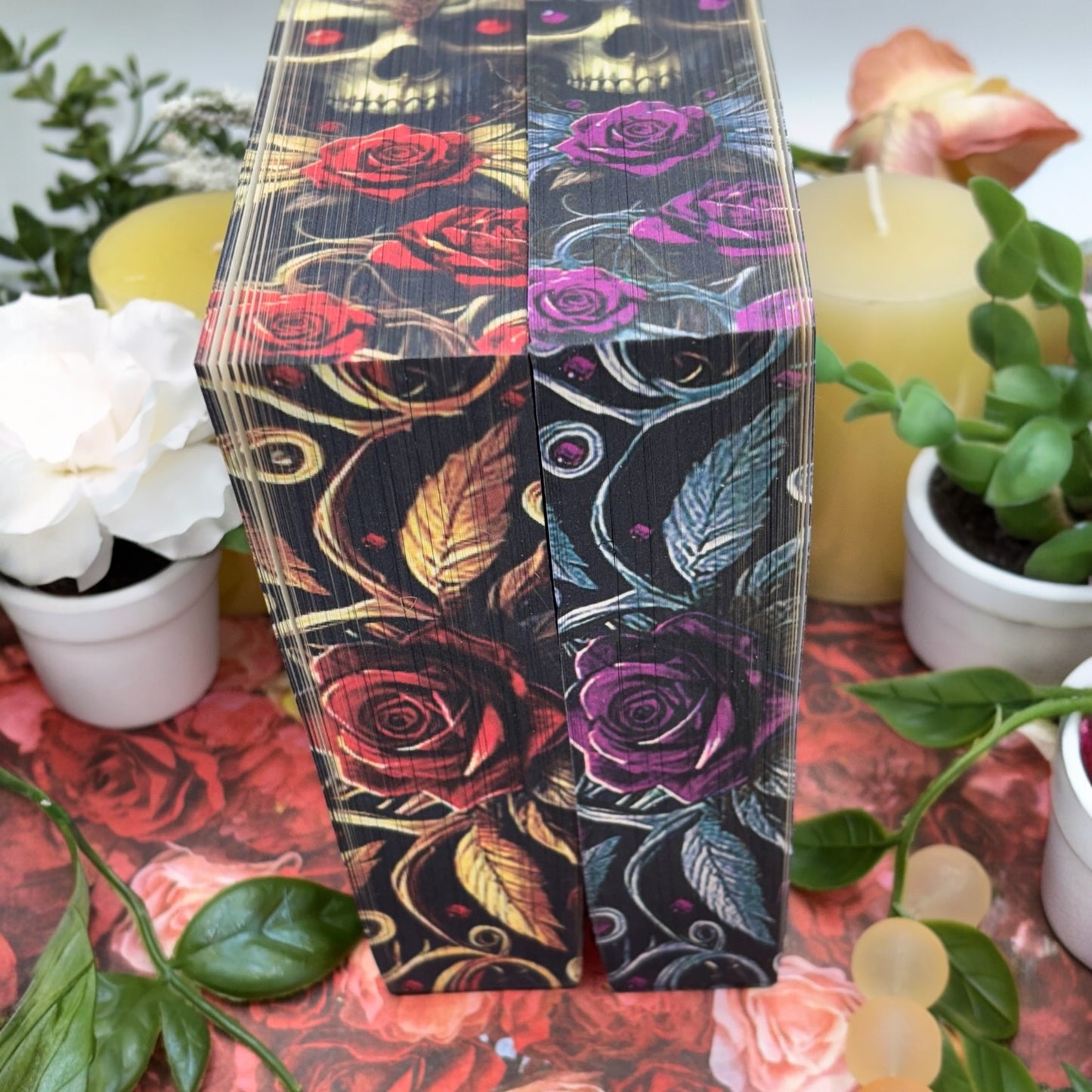 Wicked Games special edition paperback by Kaylie Smith with skull and rose edge design bottoms