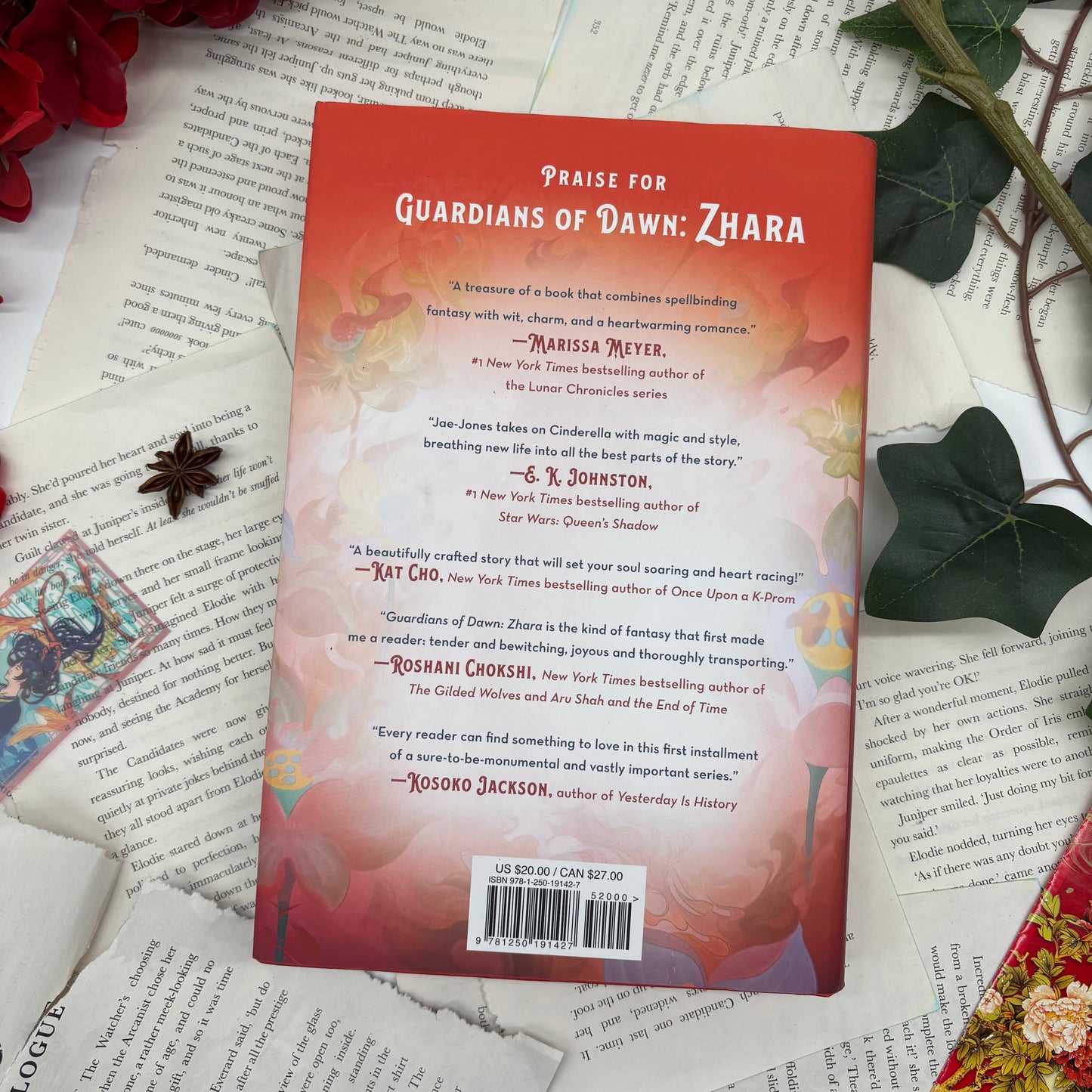 Zhara hardcover special edition book back cover
