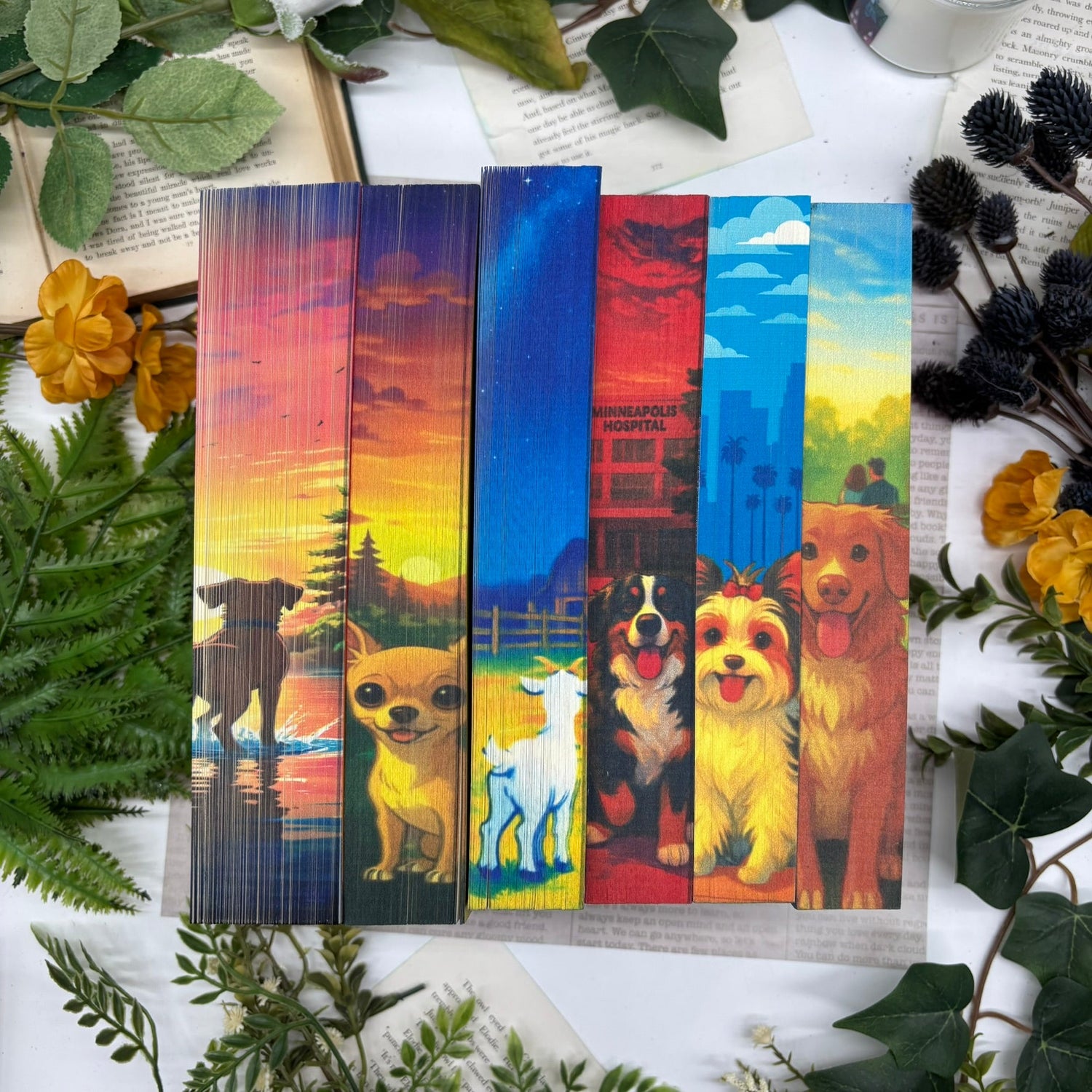 Romance books by Abby Jimenez with custom sprayed edges.