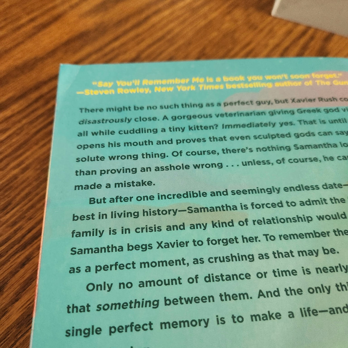Abby Jimenez Say You’ll Remember Me Paperback WOUNDED