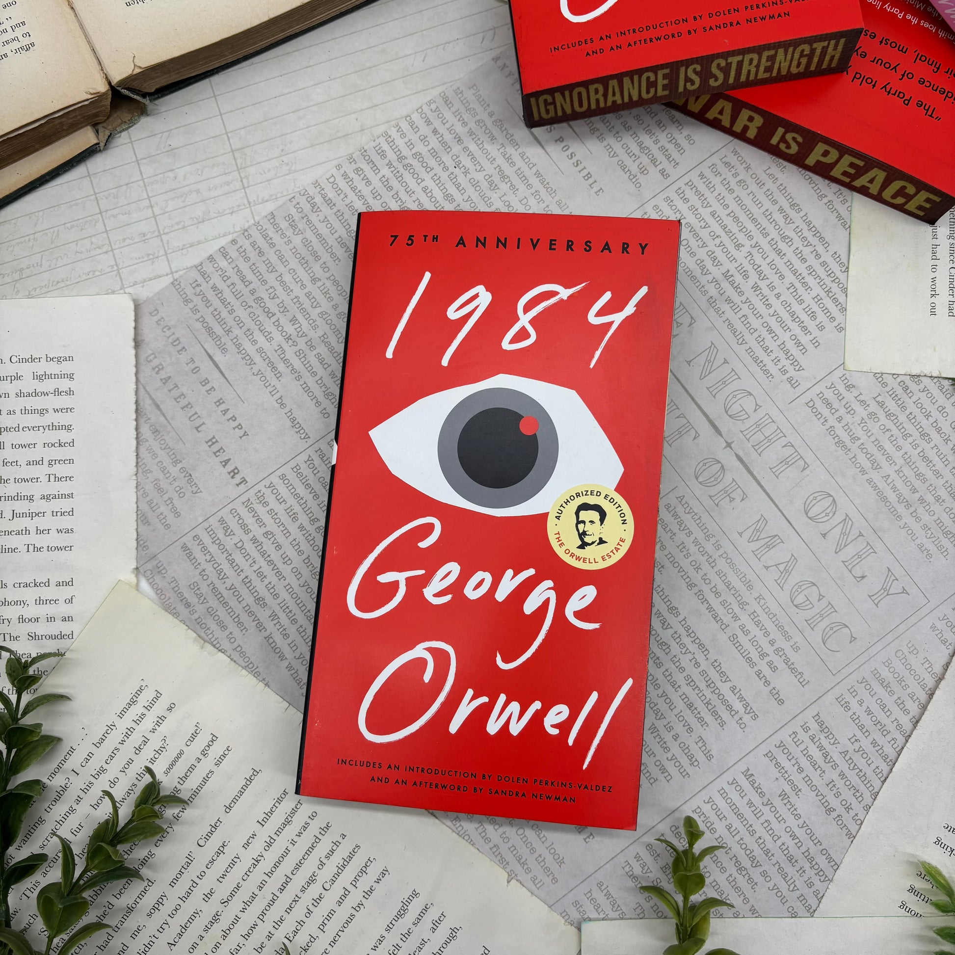 cover view of 1984 paperback showing custom sprayed edges special edition