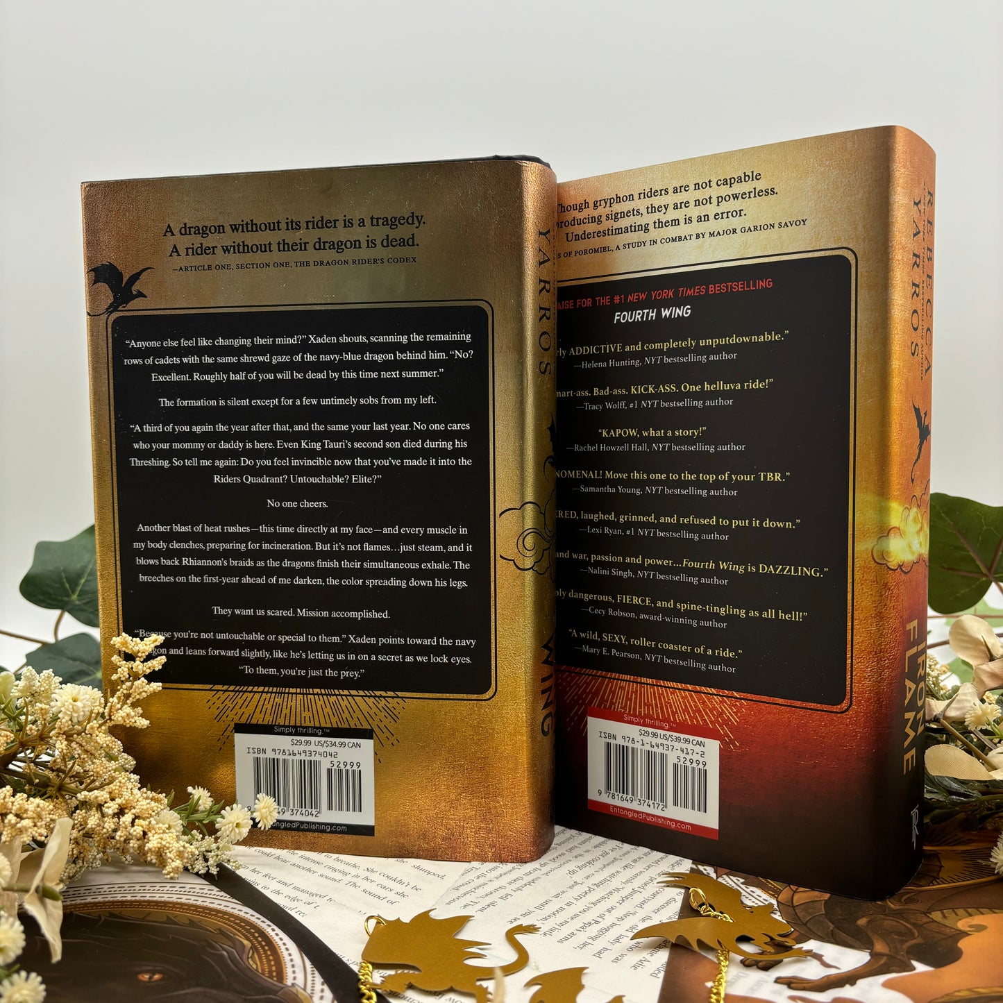 The Empyrean Series Fourth Wing and Iron Flame