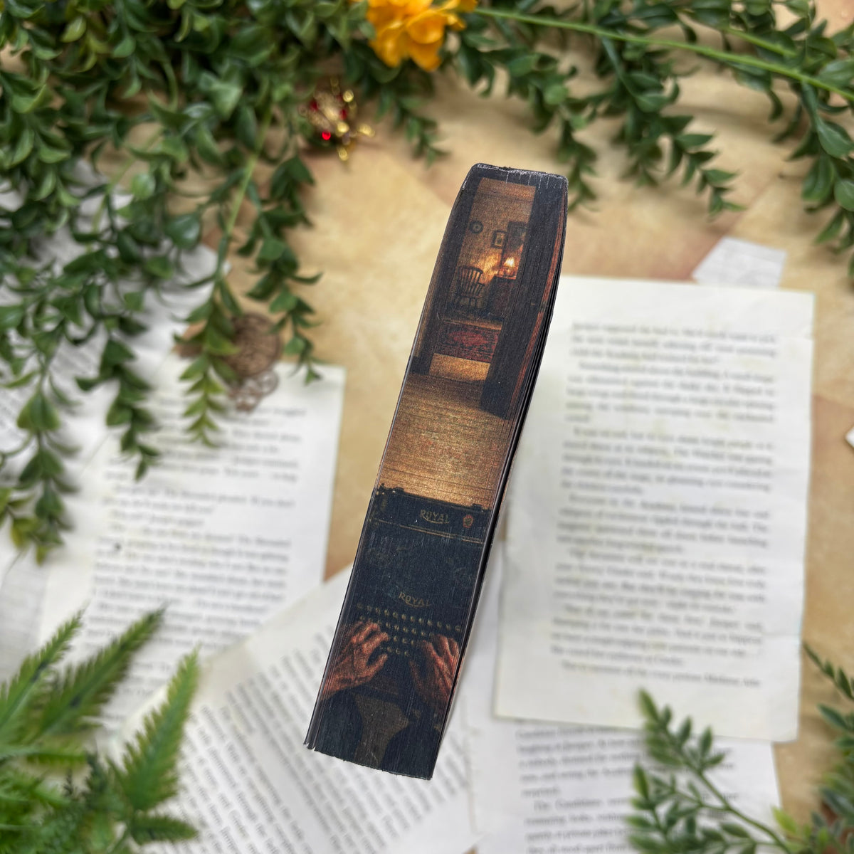 Misery by Stephen King paperback special edition book with custom edges top