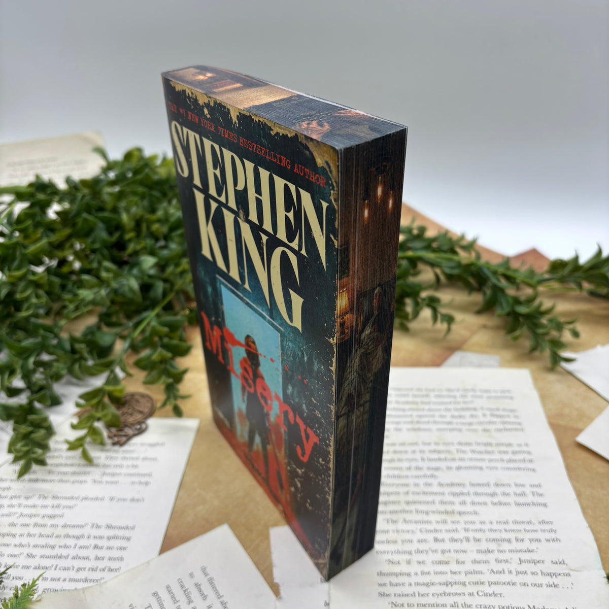 Misery by Stephen King paperback special edition book with custom edges 