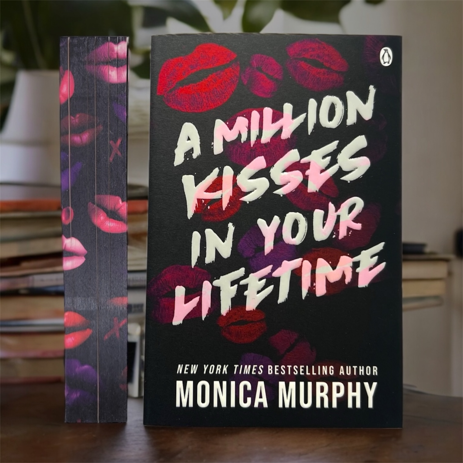 A Million Kisses in Your Lifetime by Monica Murphy special edition paperback book with custom edges