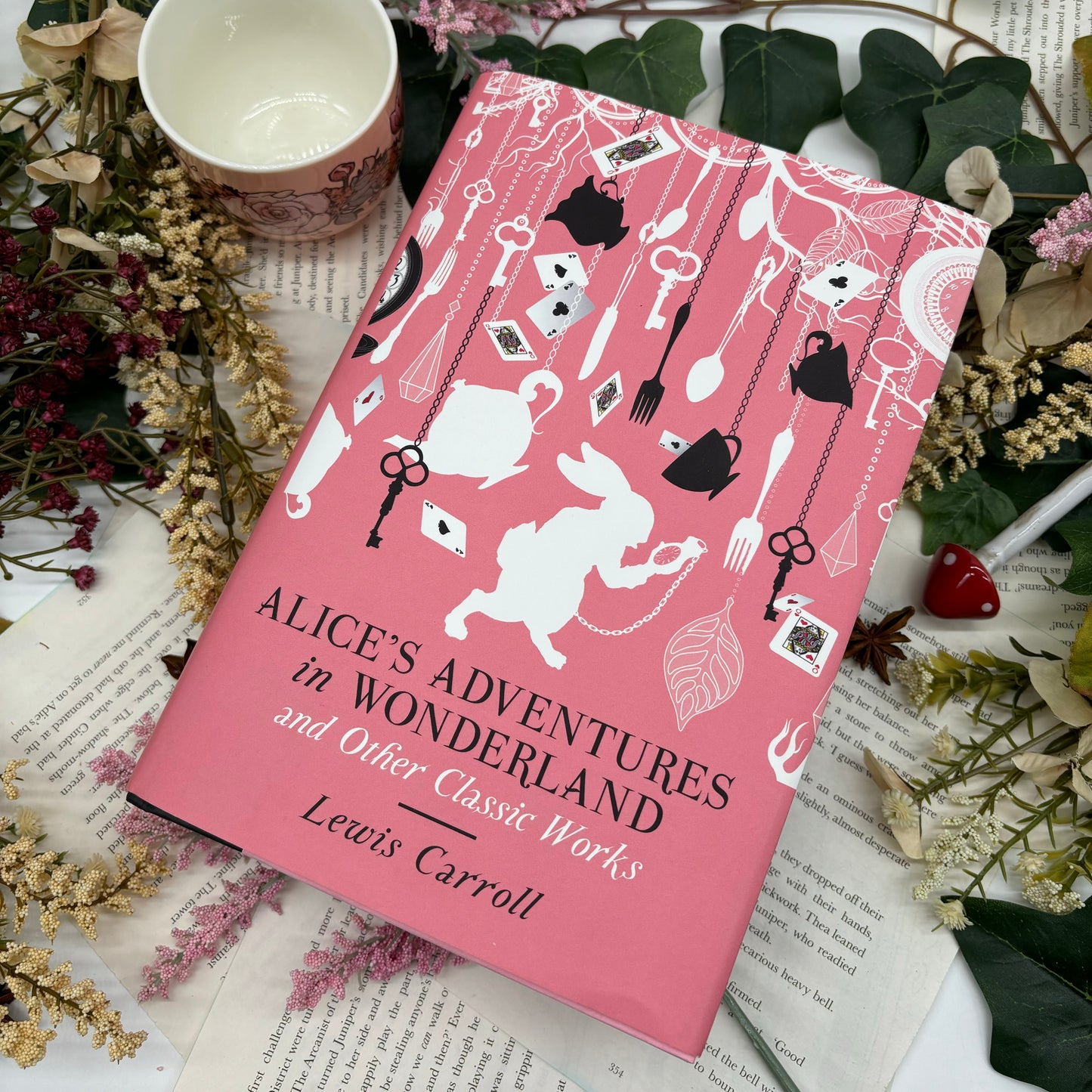 Front cover of special edition Alice's Adventures in Wonderland hardcover