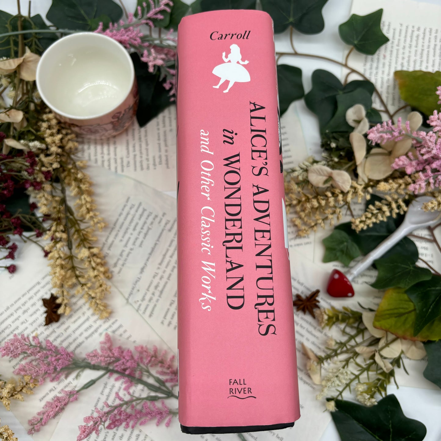 Alice in Wonderland spine view