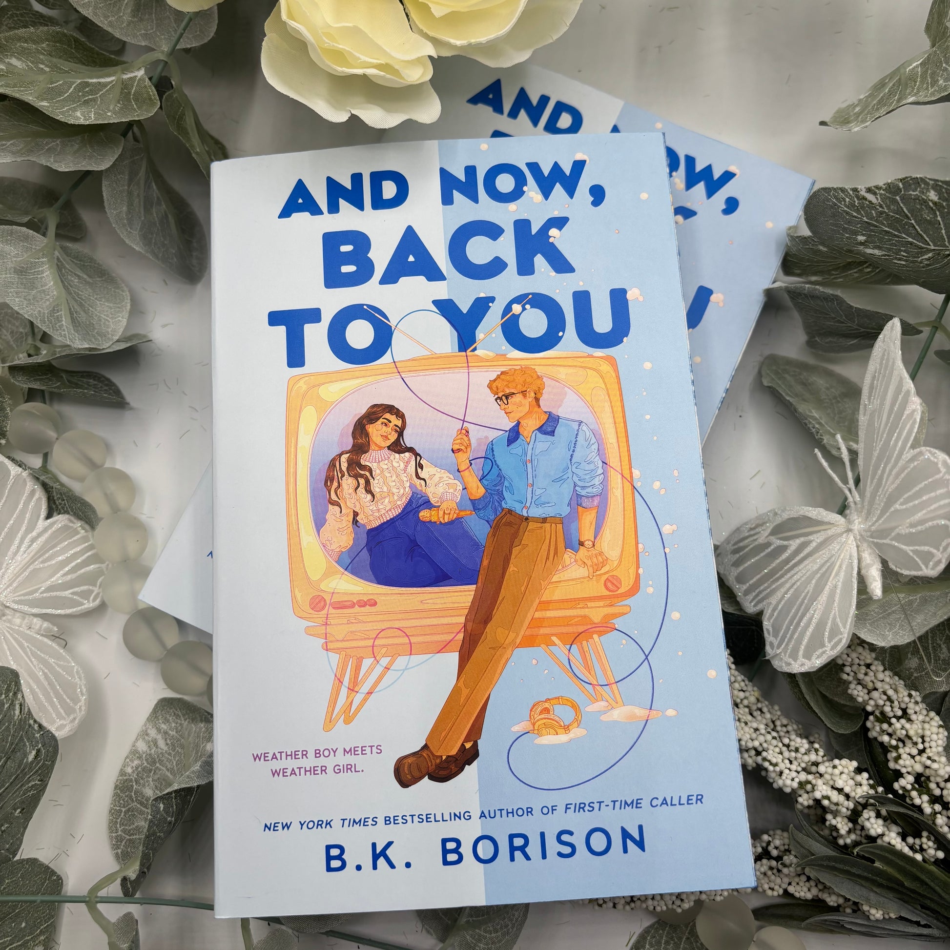 cover view of And Now Back to You paperback showing custom sprayed edges special edition