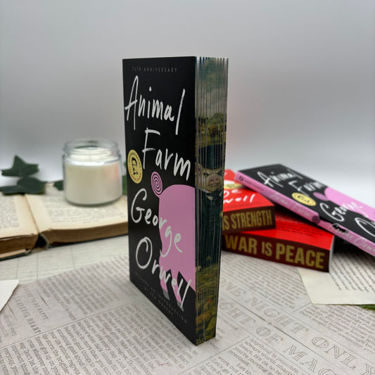 Animal Farm by George Orwell special edition paperback with custom designed edges front view