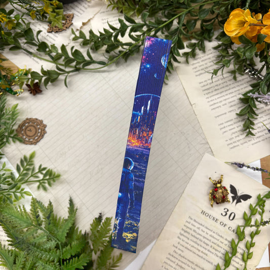 Artemis by Andy Weir special edition paperback with custom designed edges middle view
