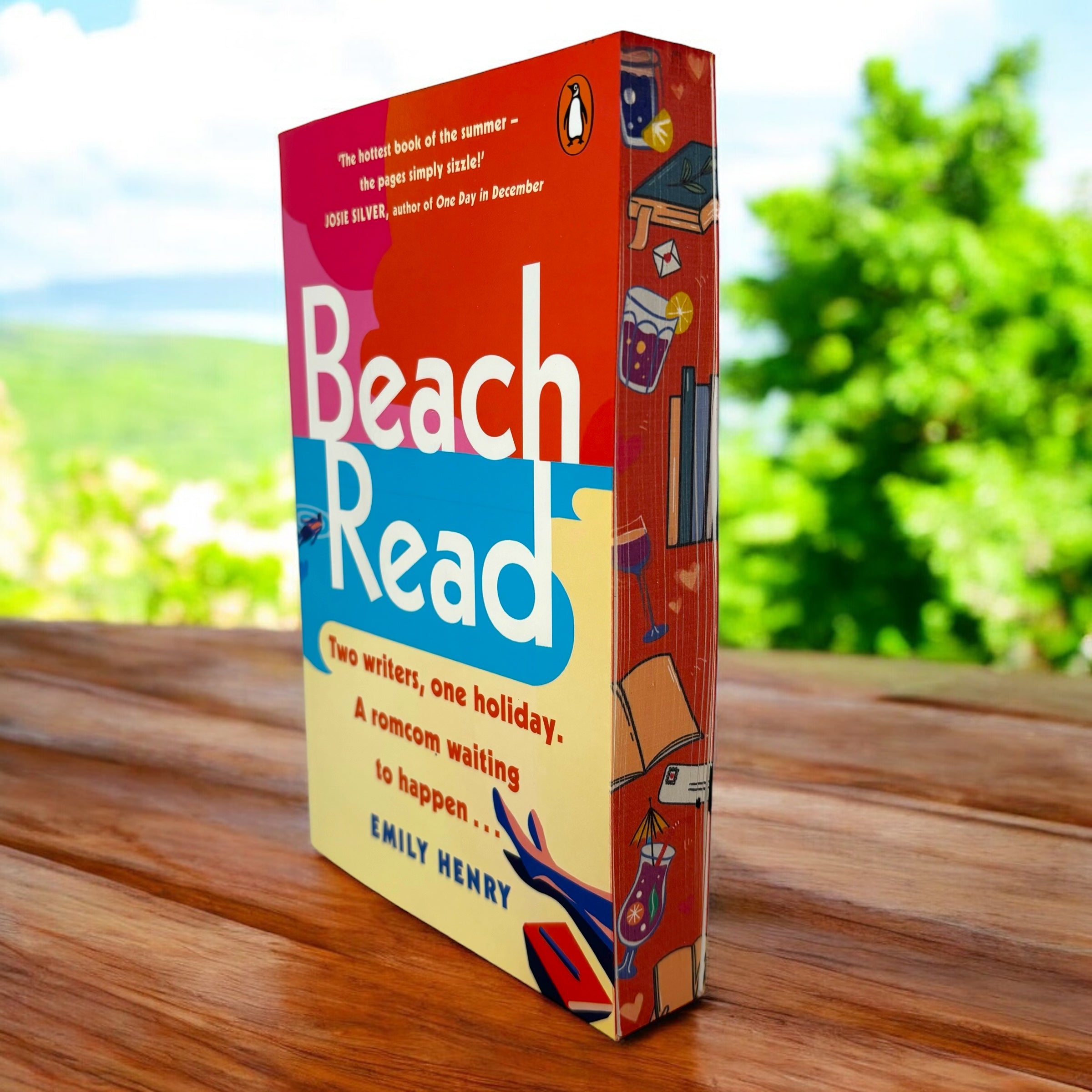Beach Read by Emily Henry special edition paperback book with custom edges