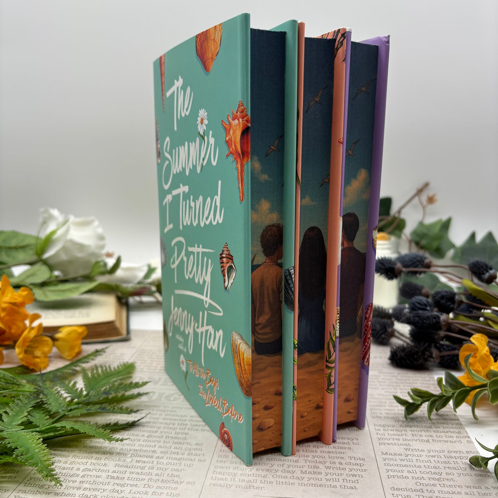 Jenny Han book with summer-themed book edge design