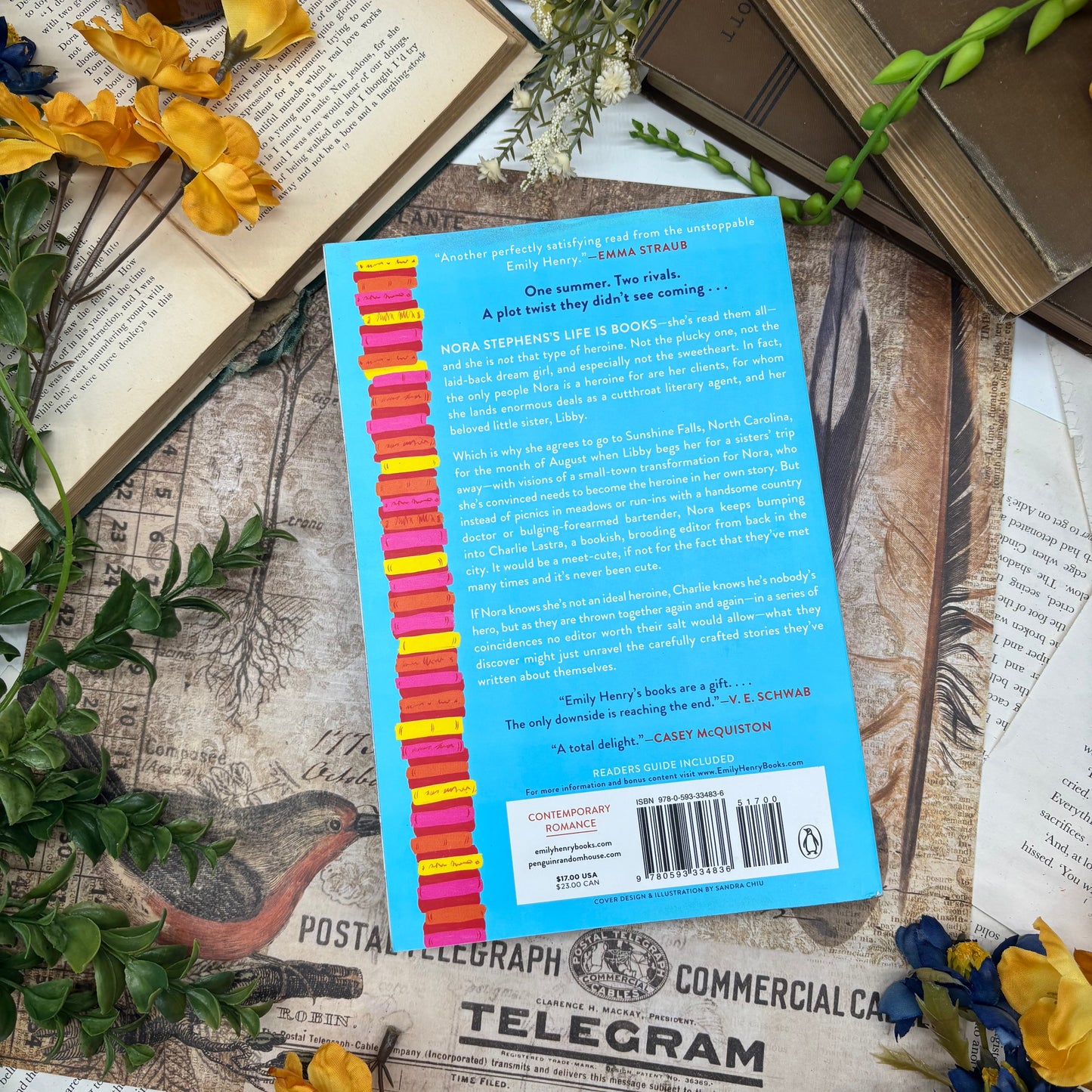 Special edition Book Lovers with sprayed edges by Bibliapolis Books back cover