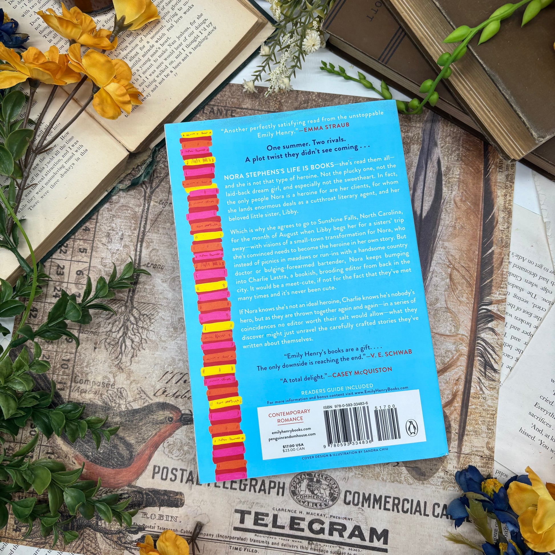 Special edition Book Lovers with sprayed edges by Bibliapolis Books back cover