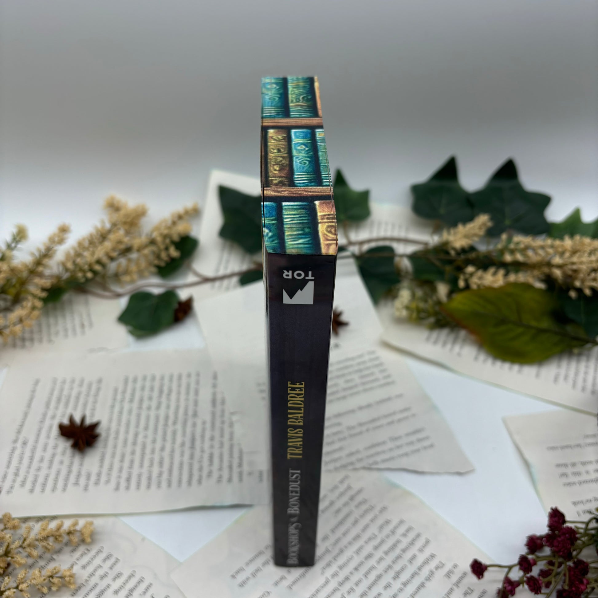 Handmade special edition Bookshops and Bonedust with decorative edges