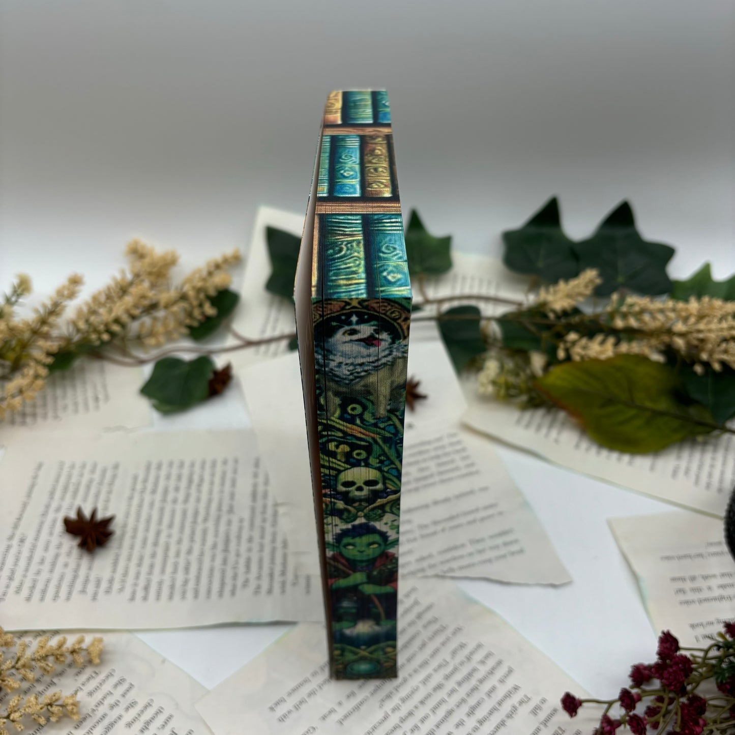 Handmade special edition Bookshops and Bonedust with decorative edges