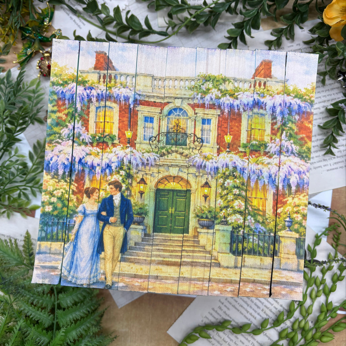 Bridgerton nine-book paperback collection by Julia Quinn with custom designed edges