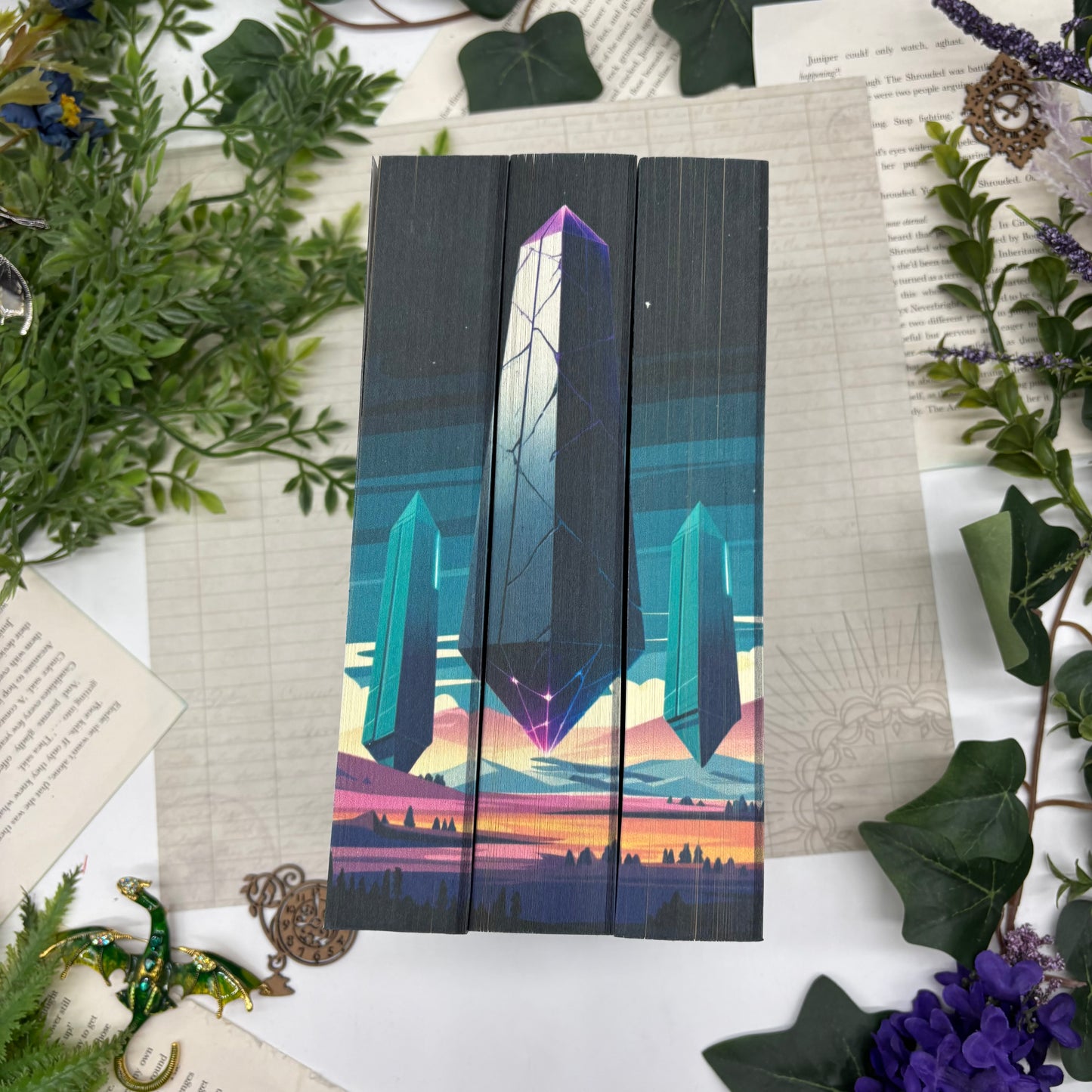 The Broken Earth Trilogy special edition paperback book set with custom designed edges