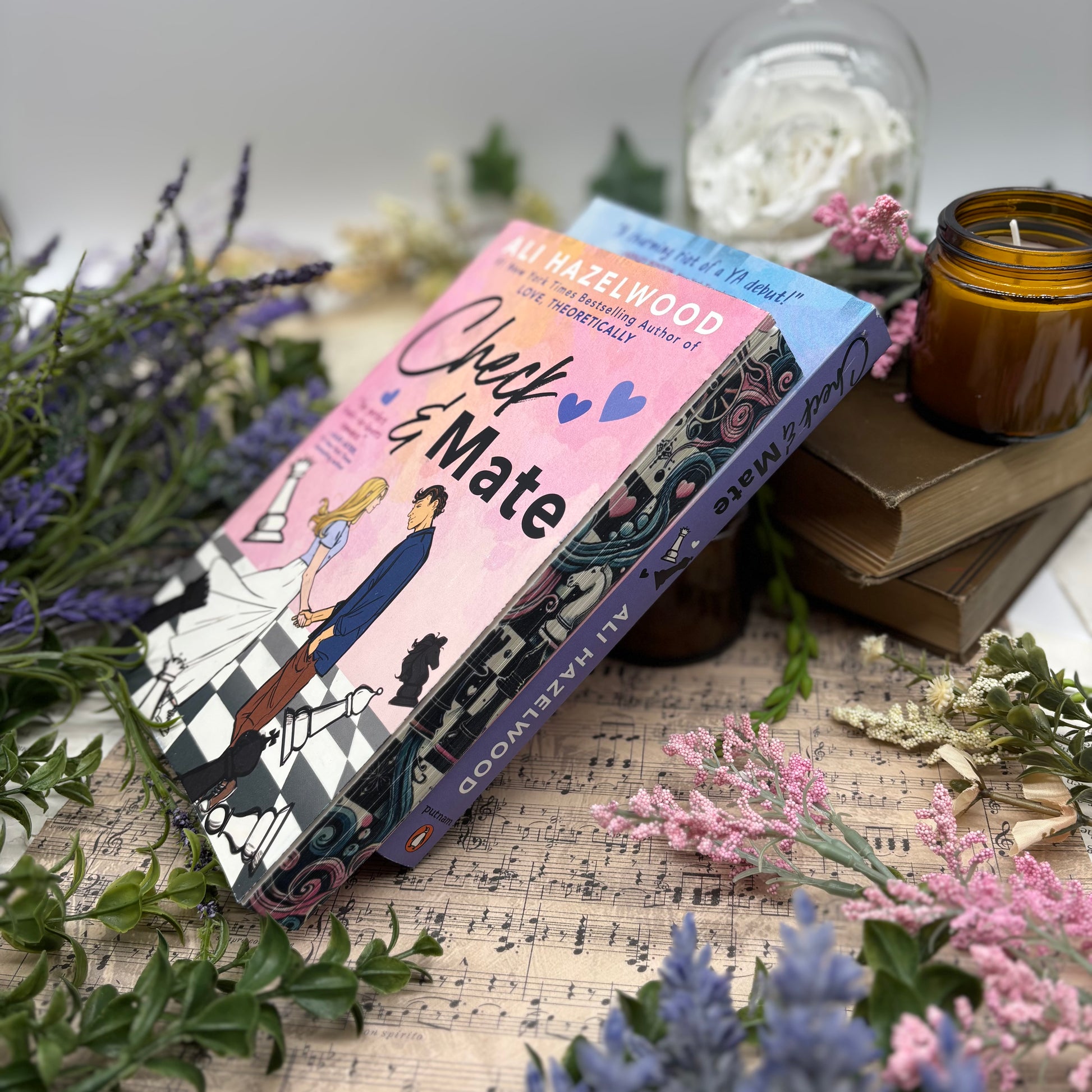 Checkmate special edition paperback box set with stenciled edges by Ali Hazelwood