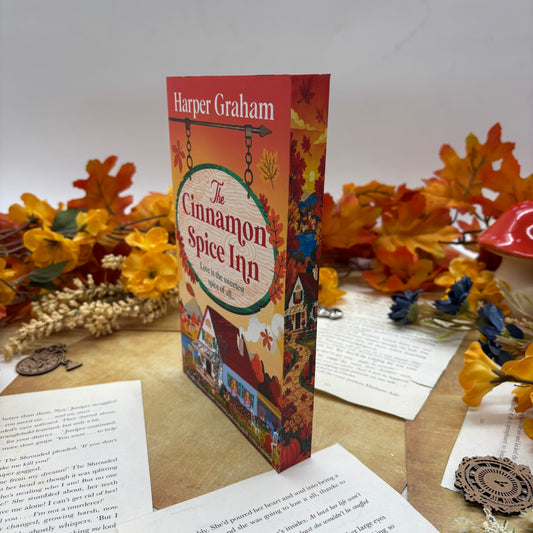 The Cinnamon Spice Inn by Harper Graham special edition paperback with custom designed edges