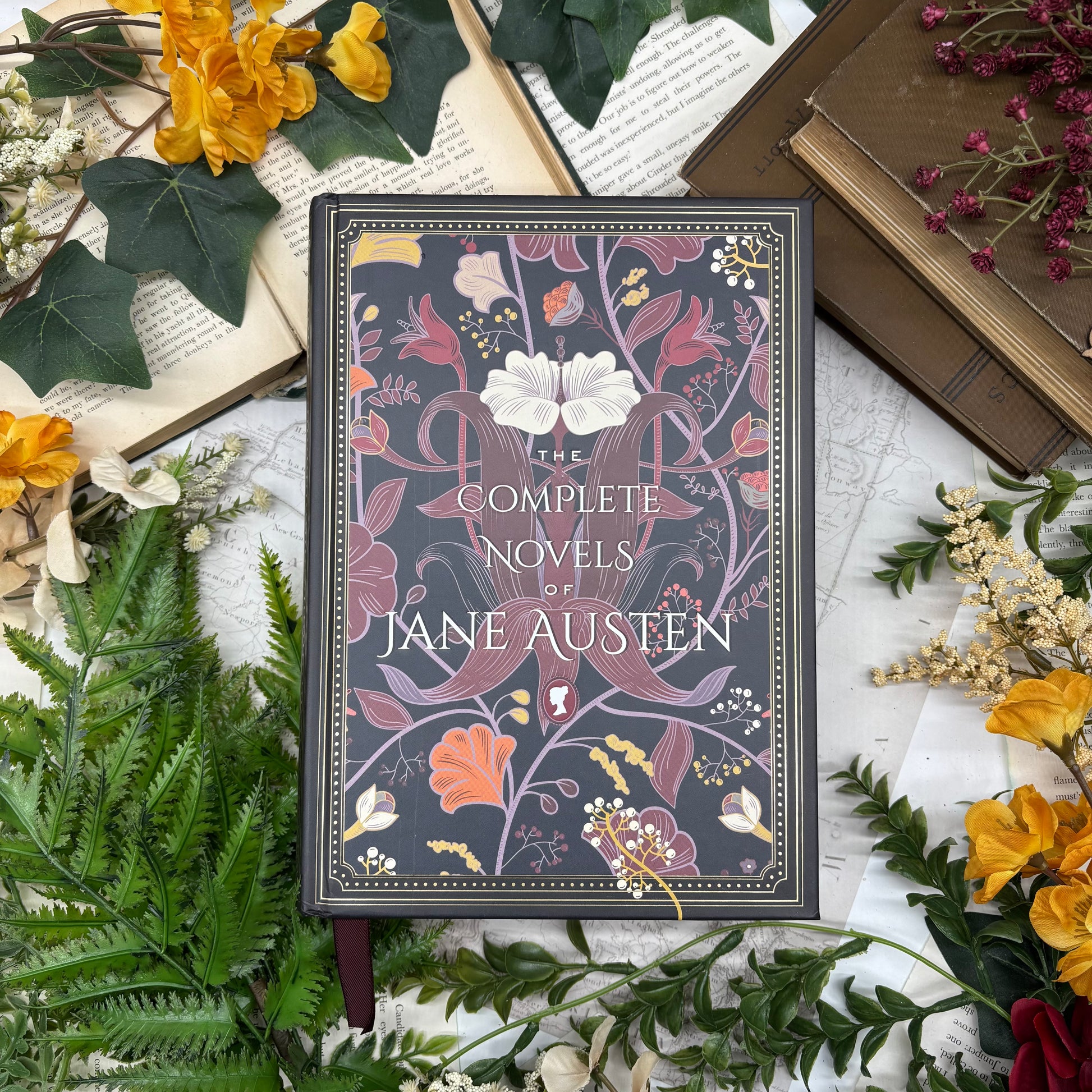 Complete Novels of Jane Austen special edition hardcover with custom designed edges front cover view