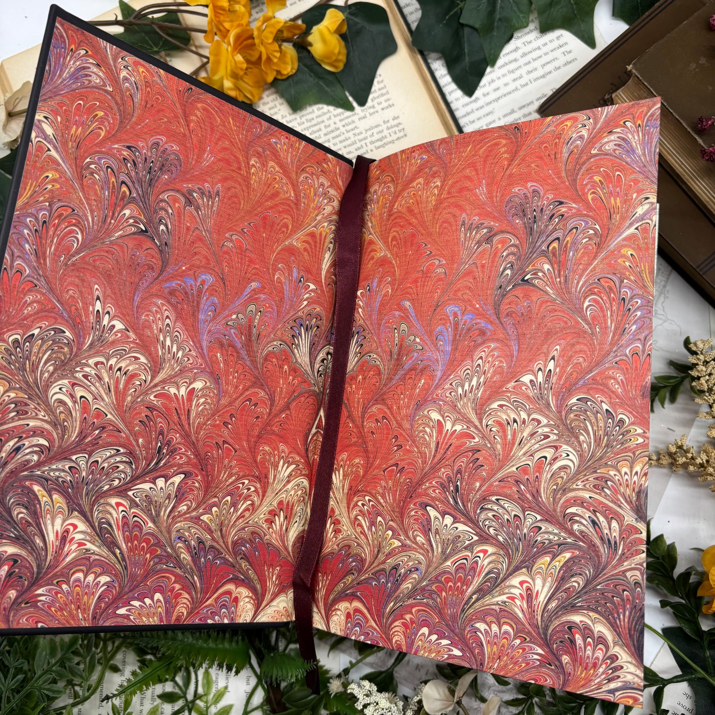 Complete Novels of Jane Austen special edition hardcover with custom designed edges inside view