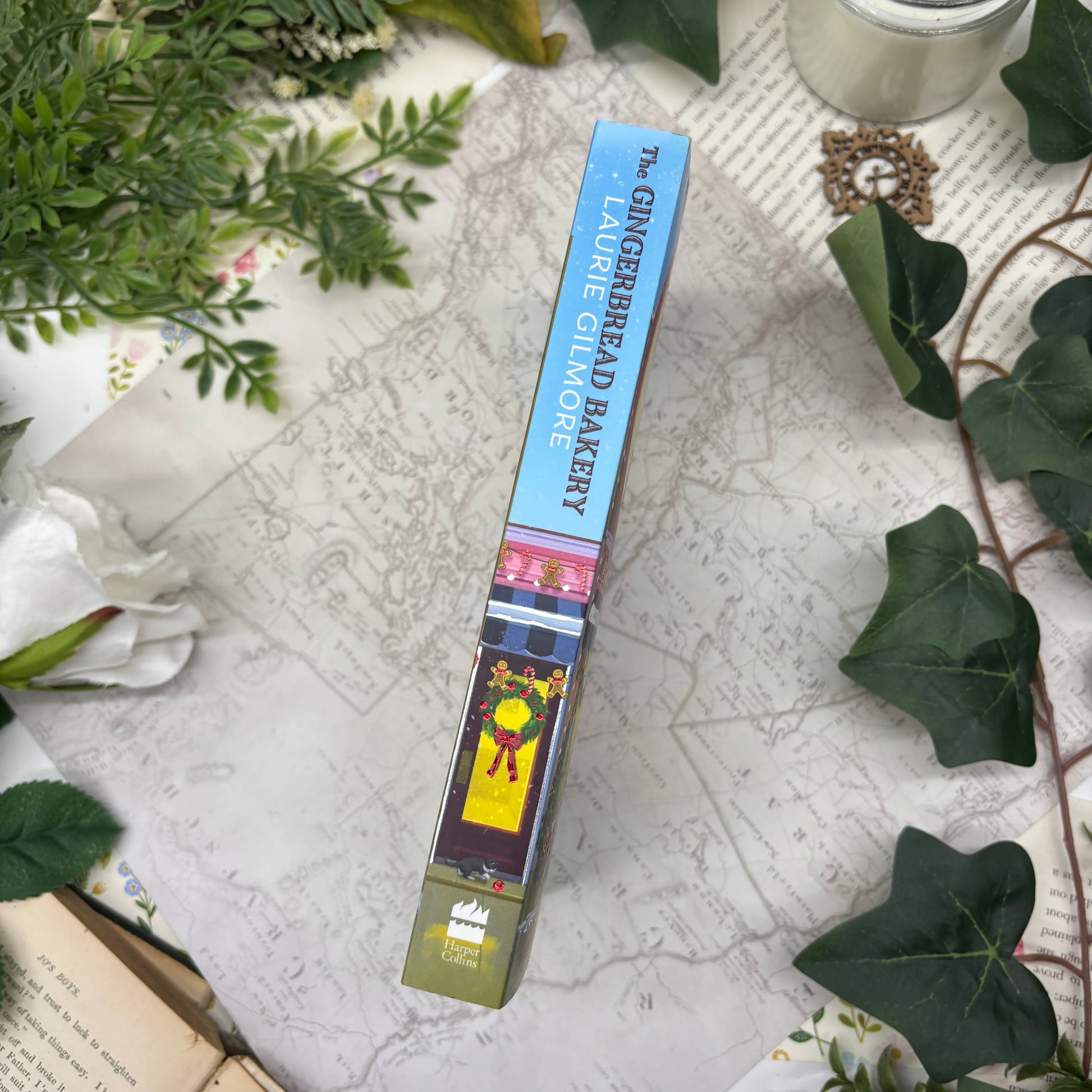 Special edition paperback of The Gingerbread Bakery by Laurie Gilmore with custom printed edges