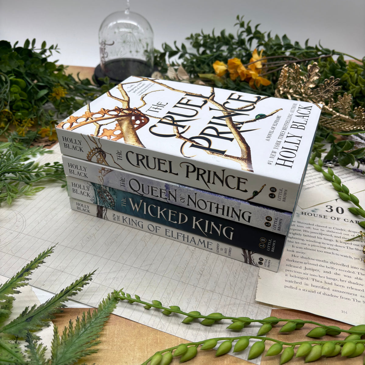 The Cruel Prince Trilogy by Holly Black special edition paperback set with custom designed edges