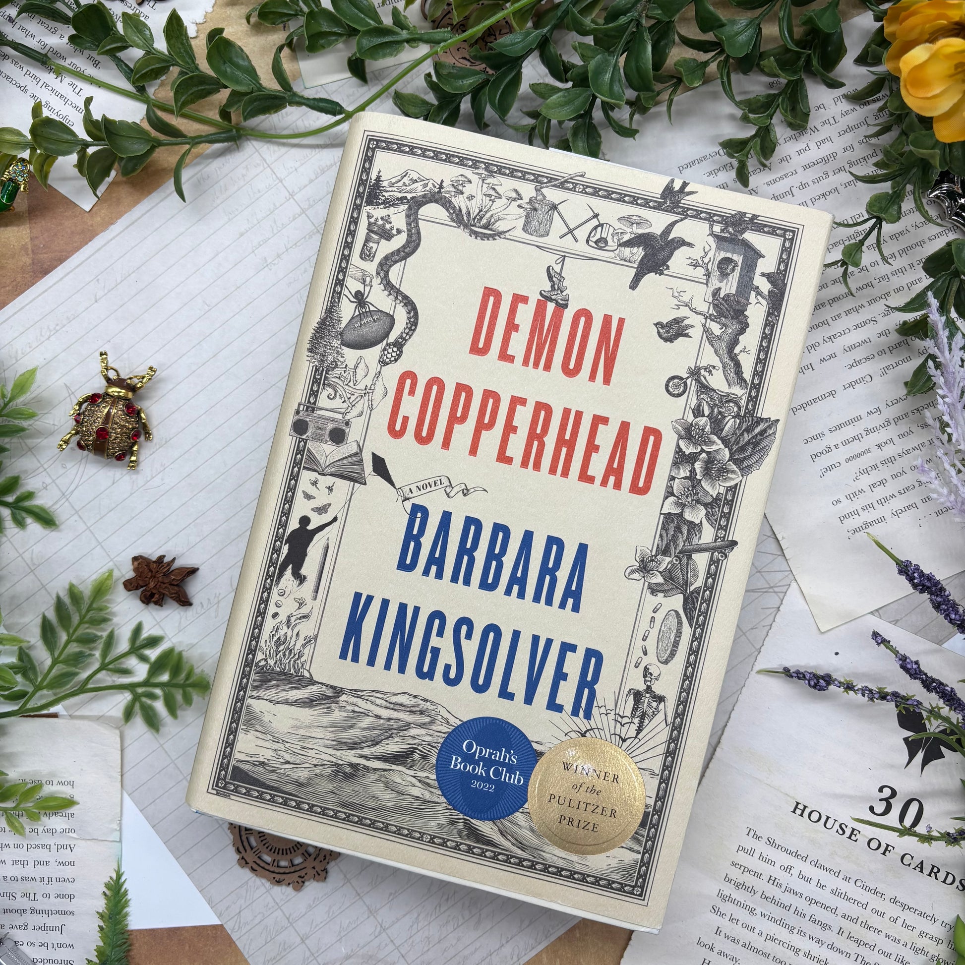Demon Copperhead by Barbara Kingsolver special edition hardcover with custom designed edges front cover view