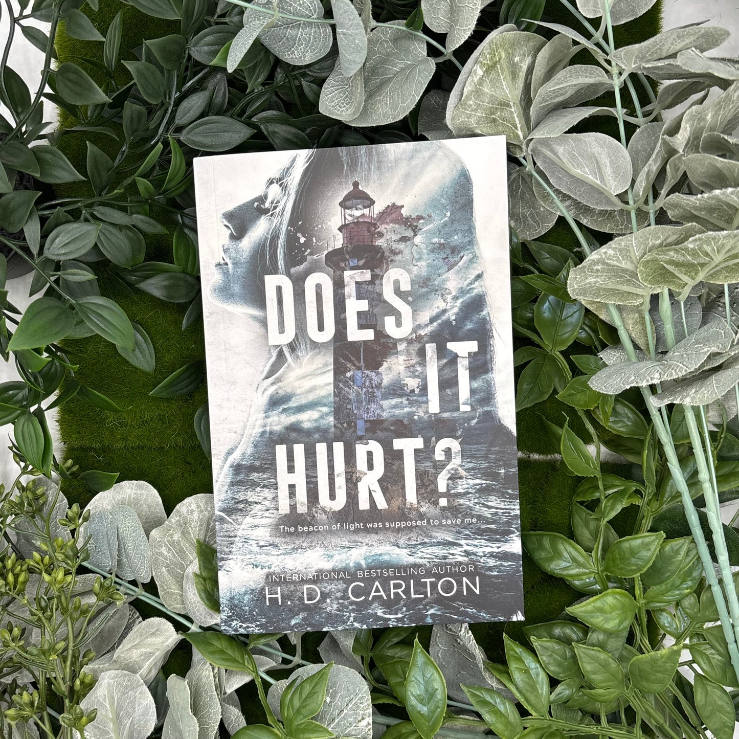 Does It Hurt by H D Carlton special edition paperback with custom designed edges front view