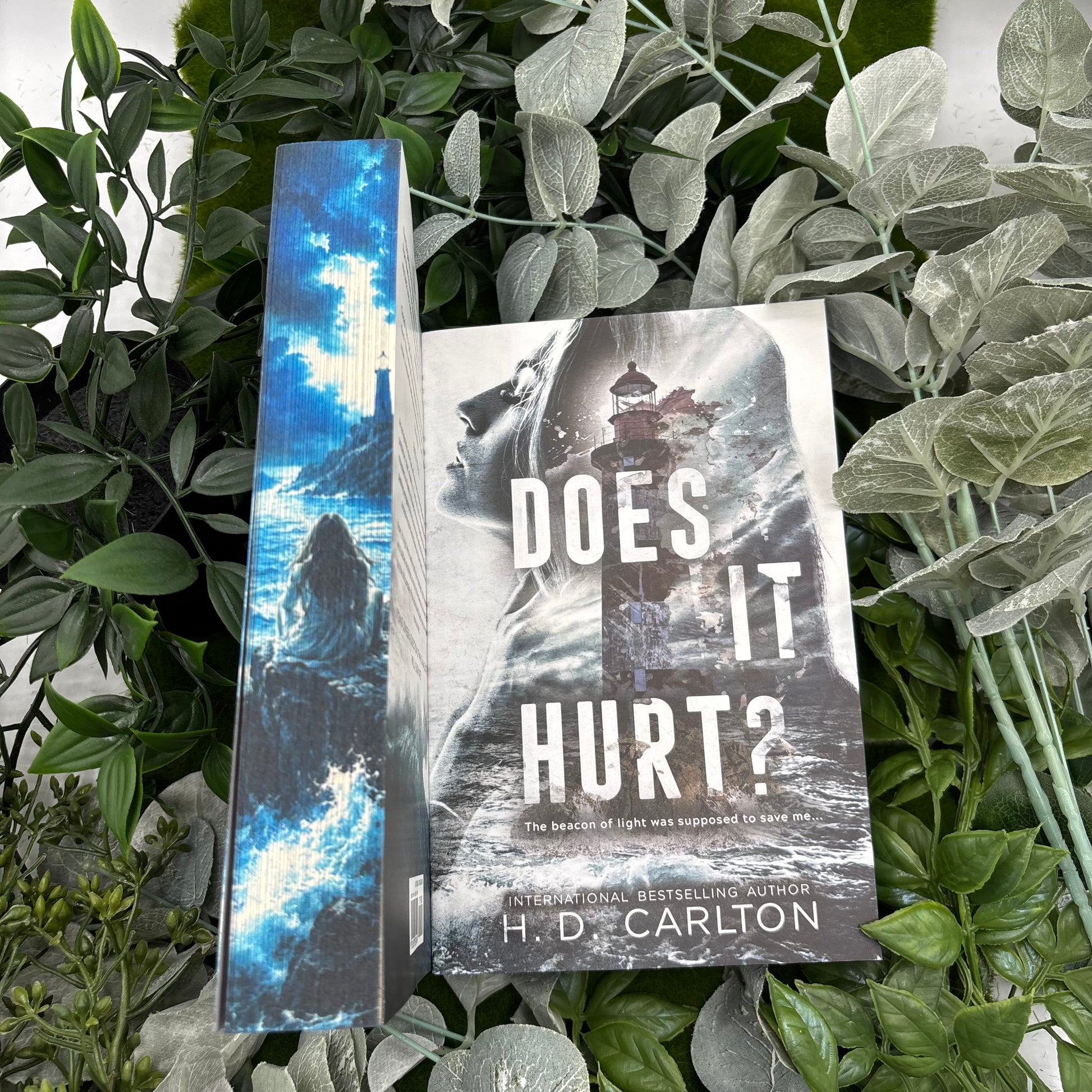 Does It Hurt by H D Carlton special edition paperback with custom designed edges front view