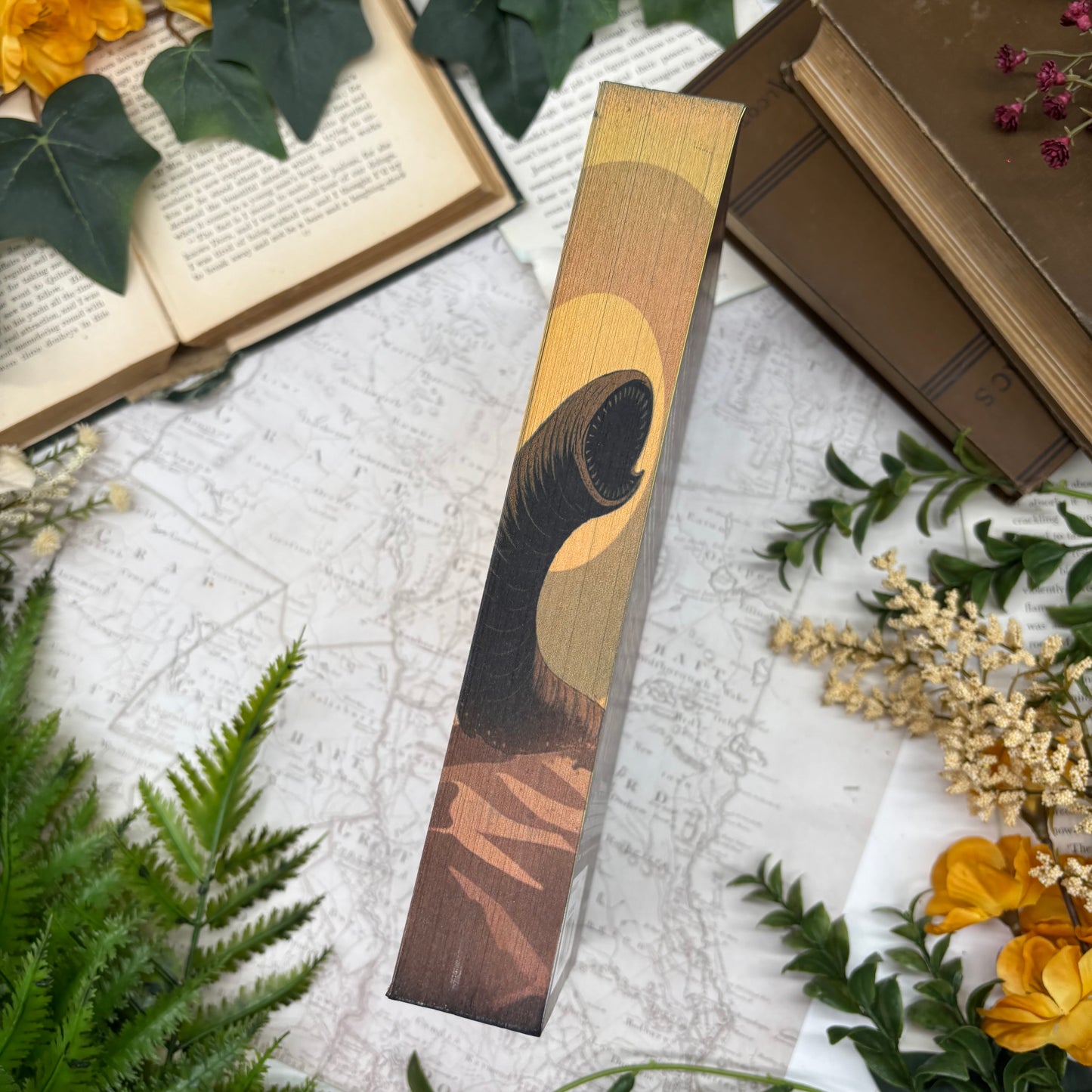 Dune special edition paperback with stenciled edges by Frank Herbert middle