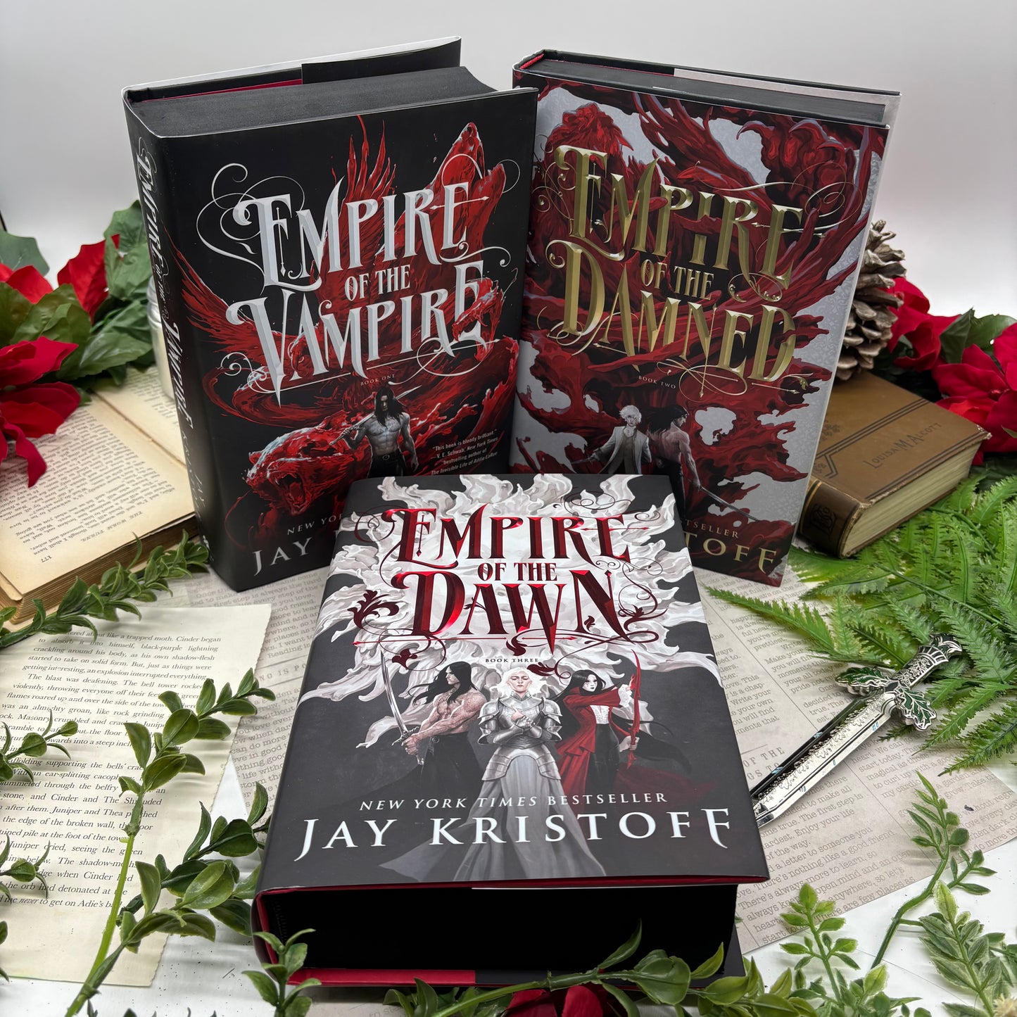 Empire of the Vampire by Jay Kristoff special edition hardcover with custom designed edges front cover view
