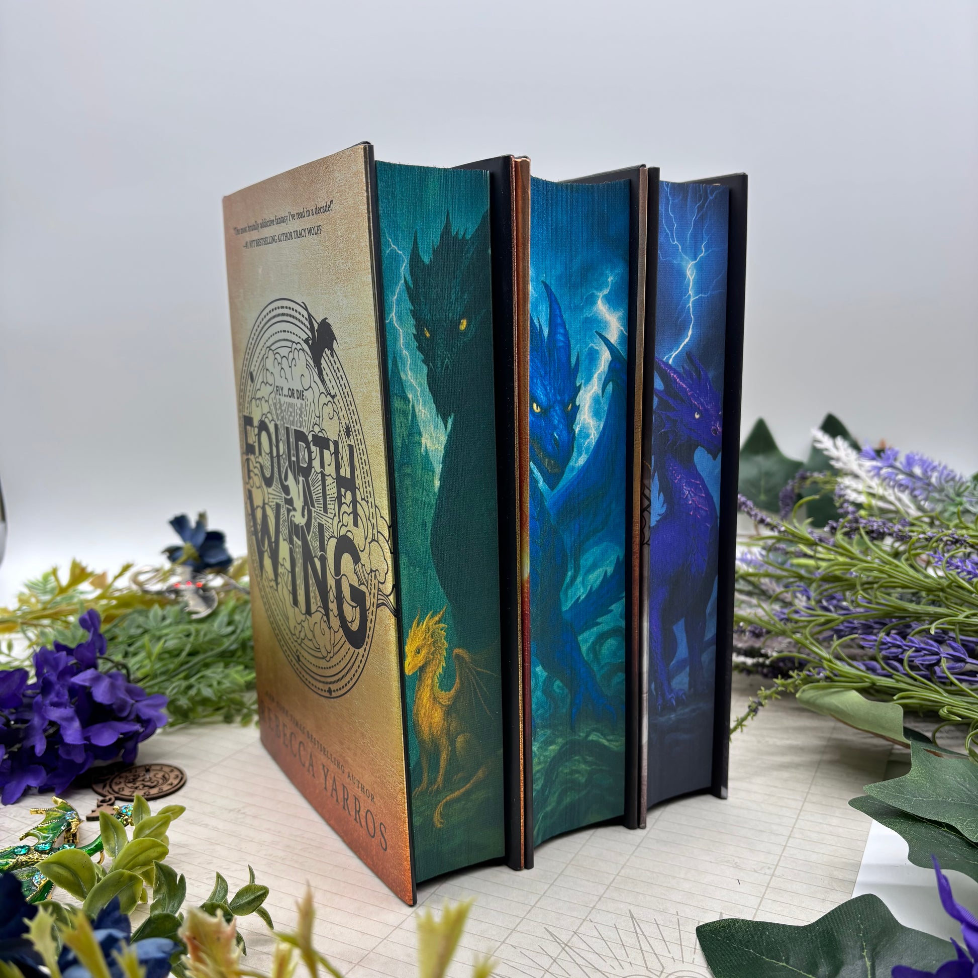 Fourth Wing Iron Flame Onyx Storm Empyrean Series special edition hardcover set