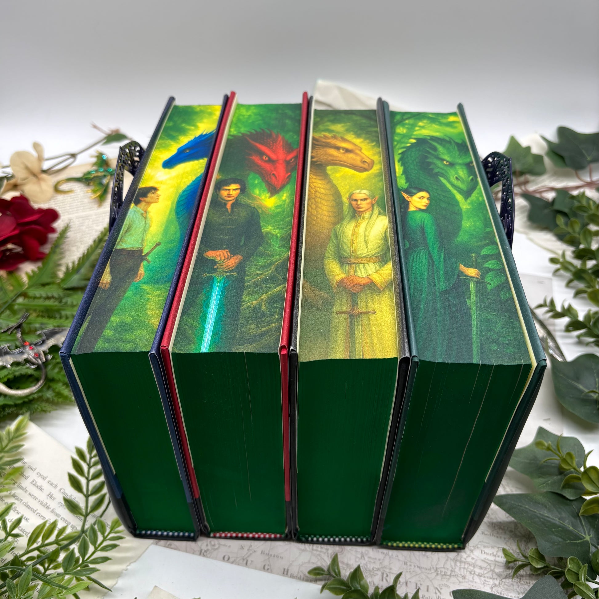 Fantasy book collector’s edition of the Inheritance Cycle by Christopher Paolini