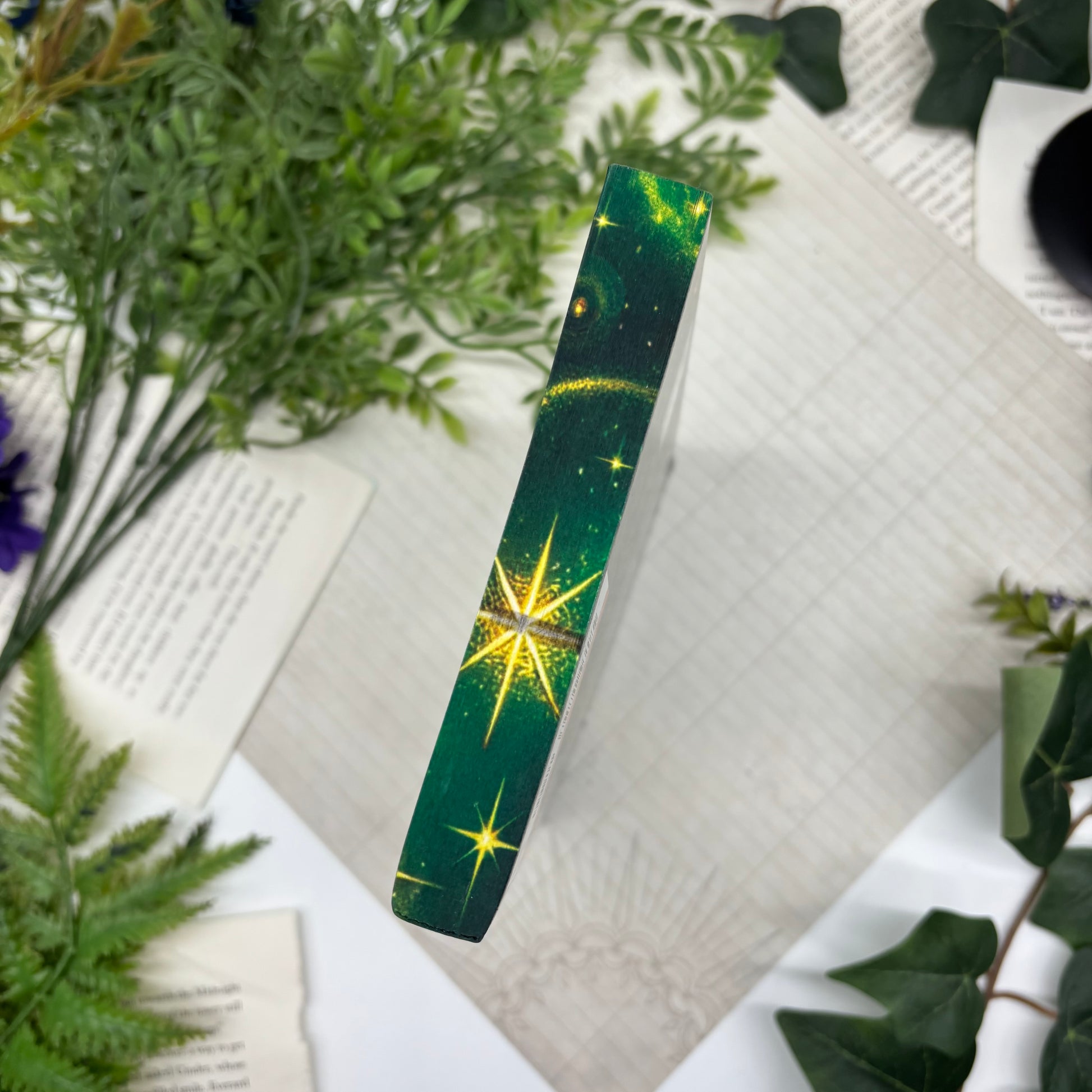 Handmade custom edition of The Wedding Witch by Erin Sterling with printed edges
