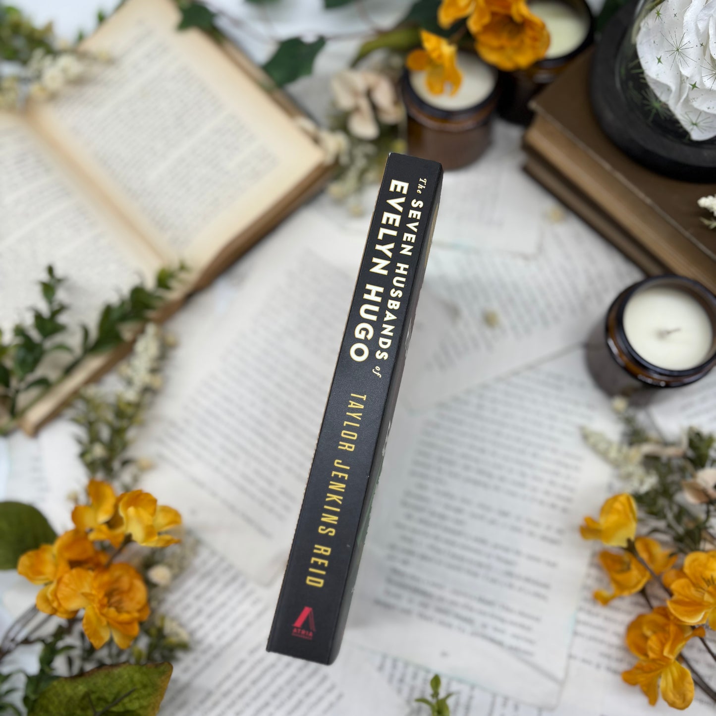 Taylor Jenkins Reid collector’s edition book with printed book edges