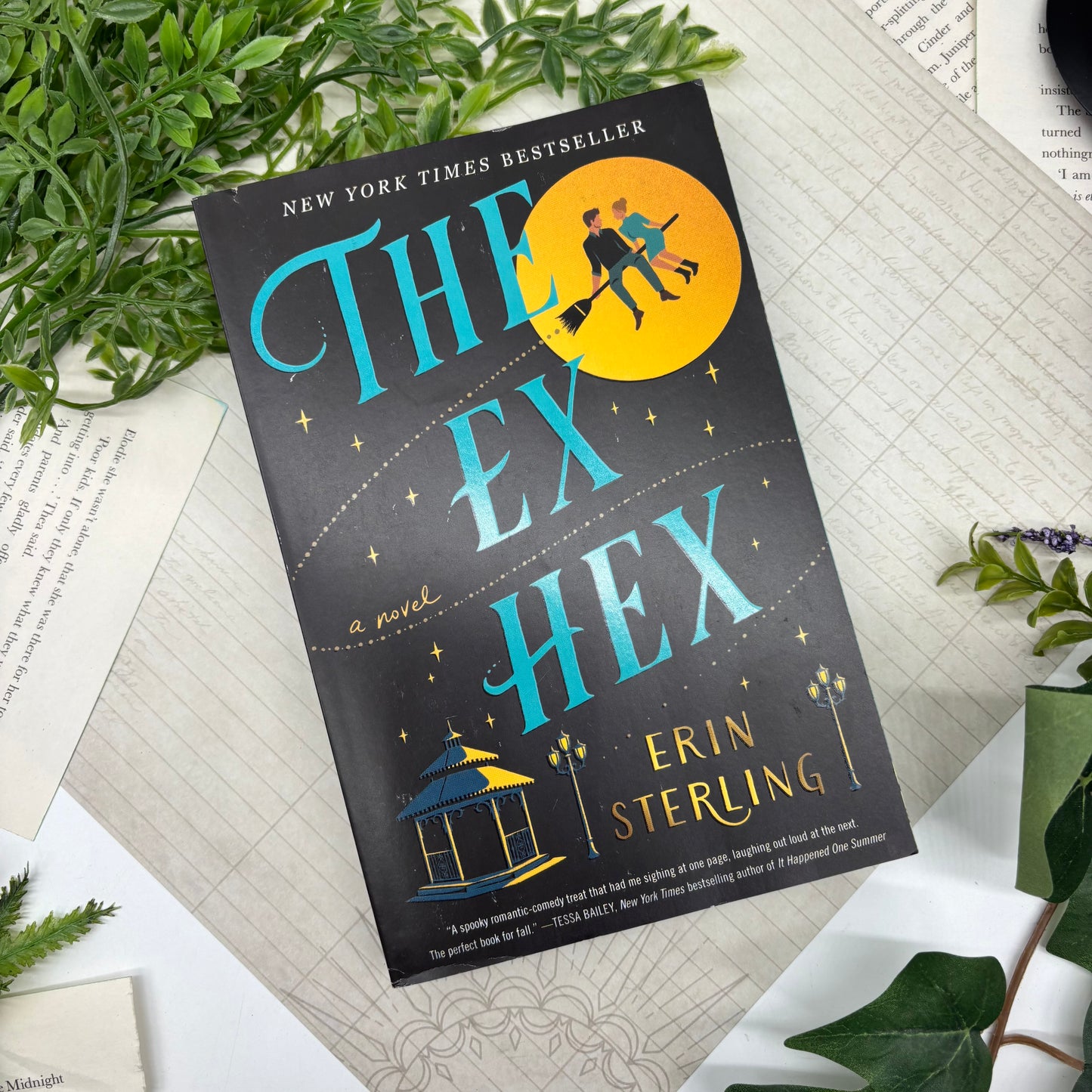 Front cover of The Ex Hex by Erin Sterling special edition paperback with whimsical witchy design