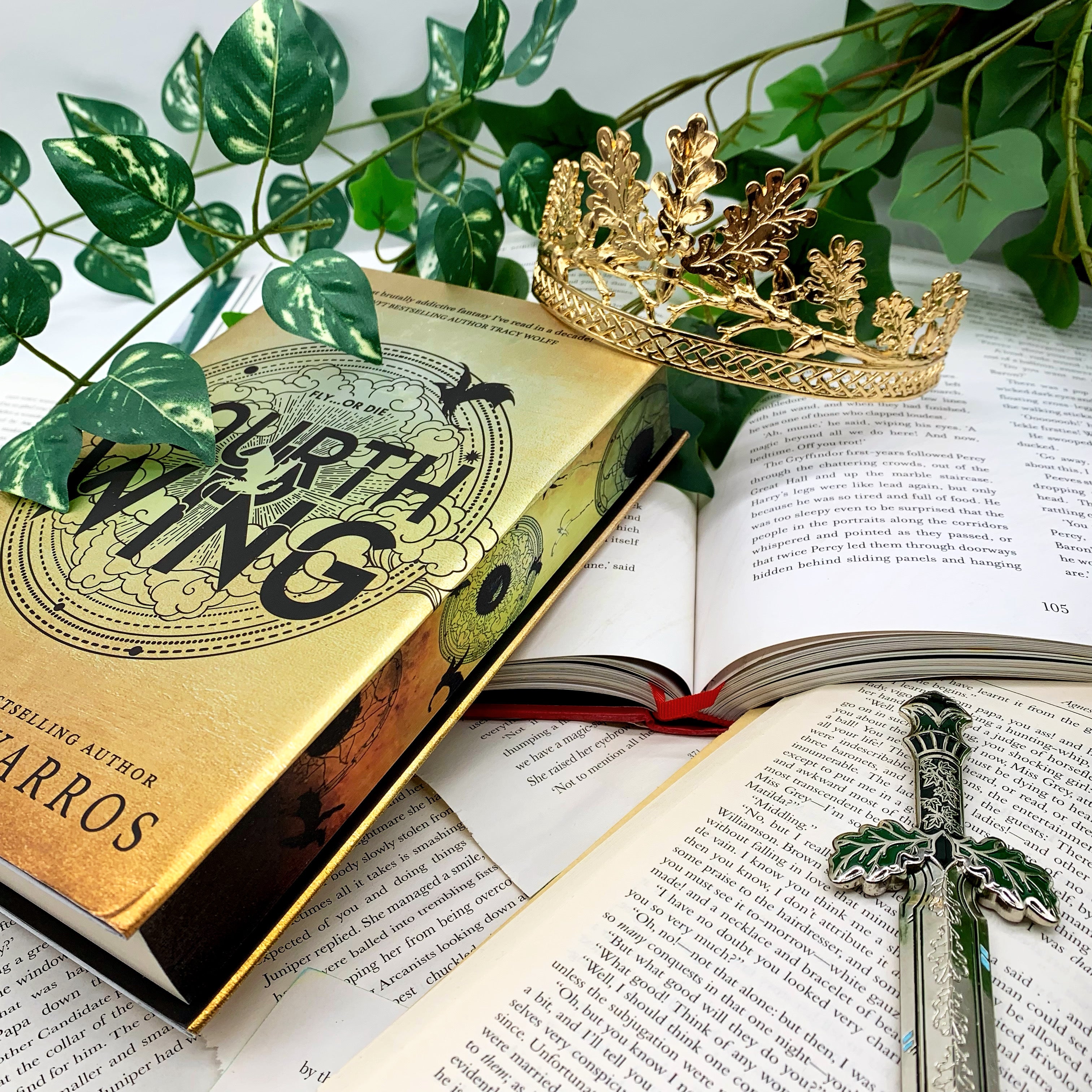 Fourth Wing by Rebecca Yarros special edition paperback hardcover with custom edges