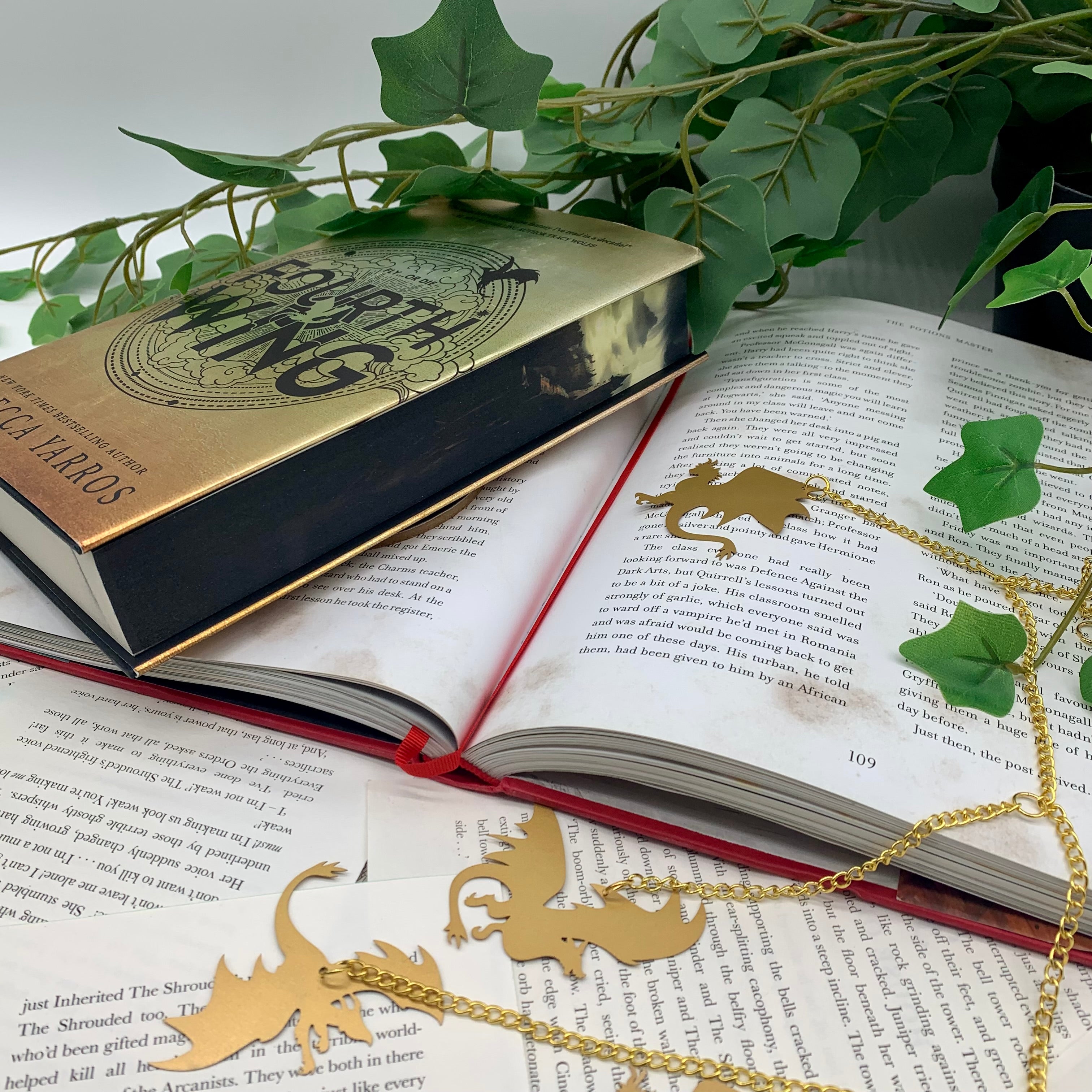 Fourth Wing by Rebecca Yarros special edition paperback book with custom edges