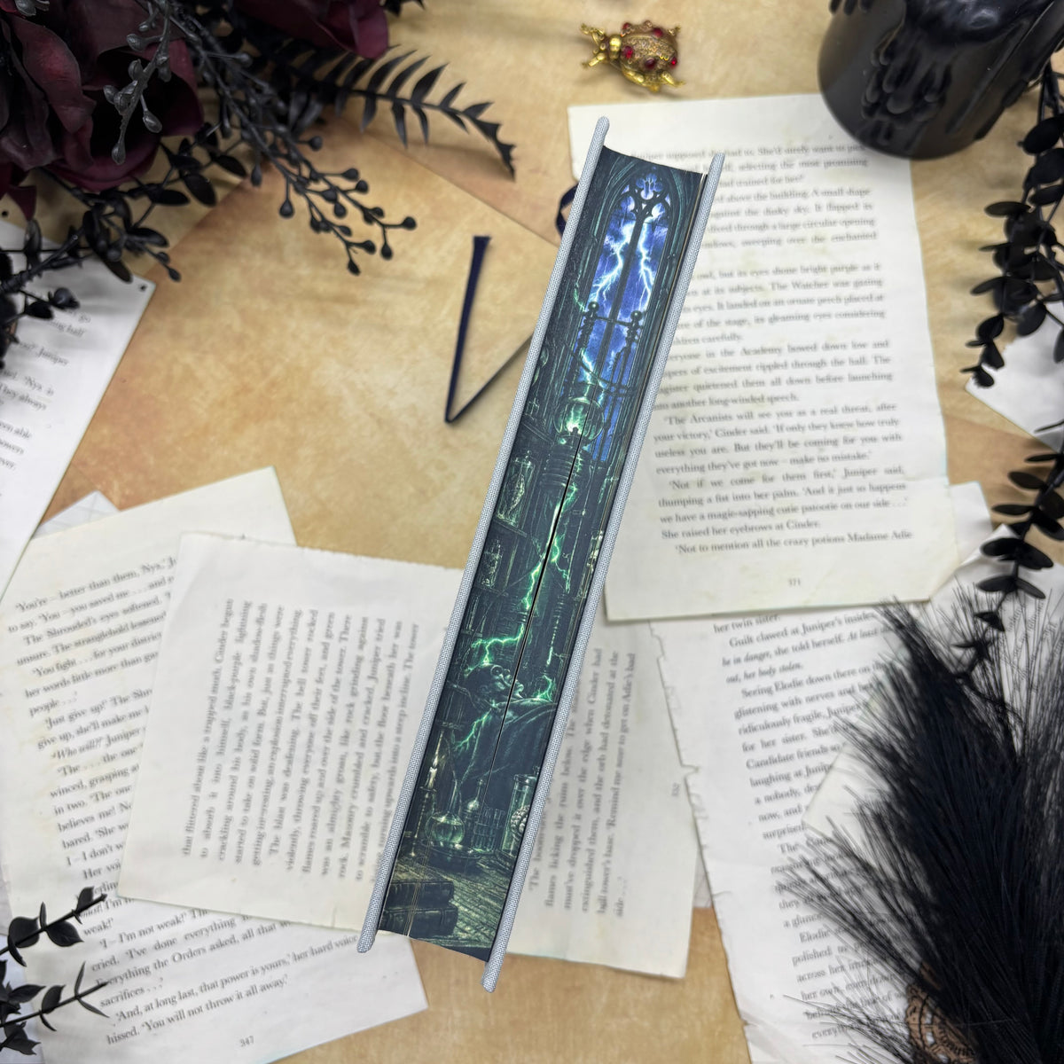 Frankenstein by Mary Shelley Penguin Clothbound Classics hardcover with custom designed edges middle
